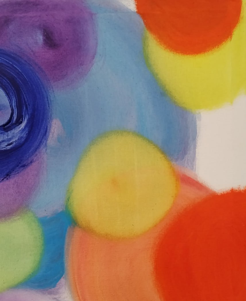 Abstract Oil painting Colored dreams Nina L - 3