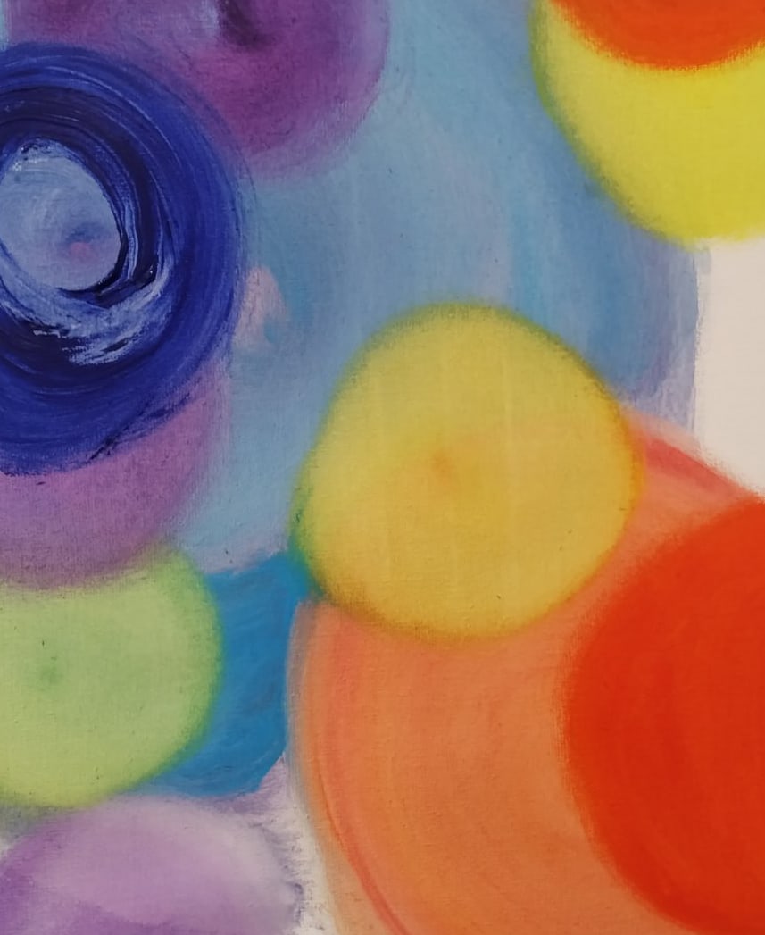 Abstract Oil painting Colored dreams Nina L - 6