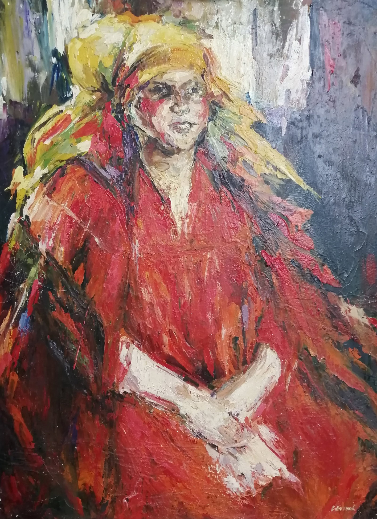 Oil painting Girl in traditional wear Vadim Os'onov - 7