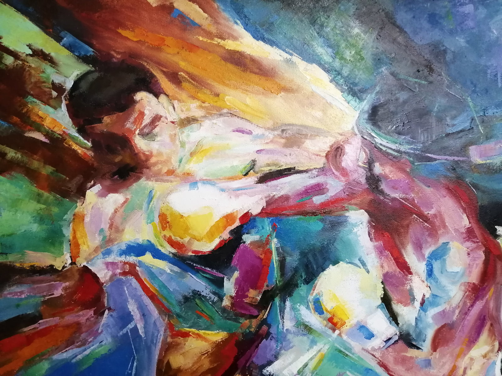 Oil painting Fight Vadim Os'onov - 7