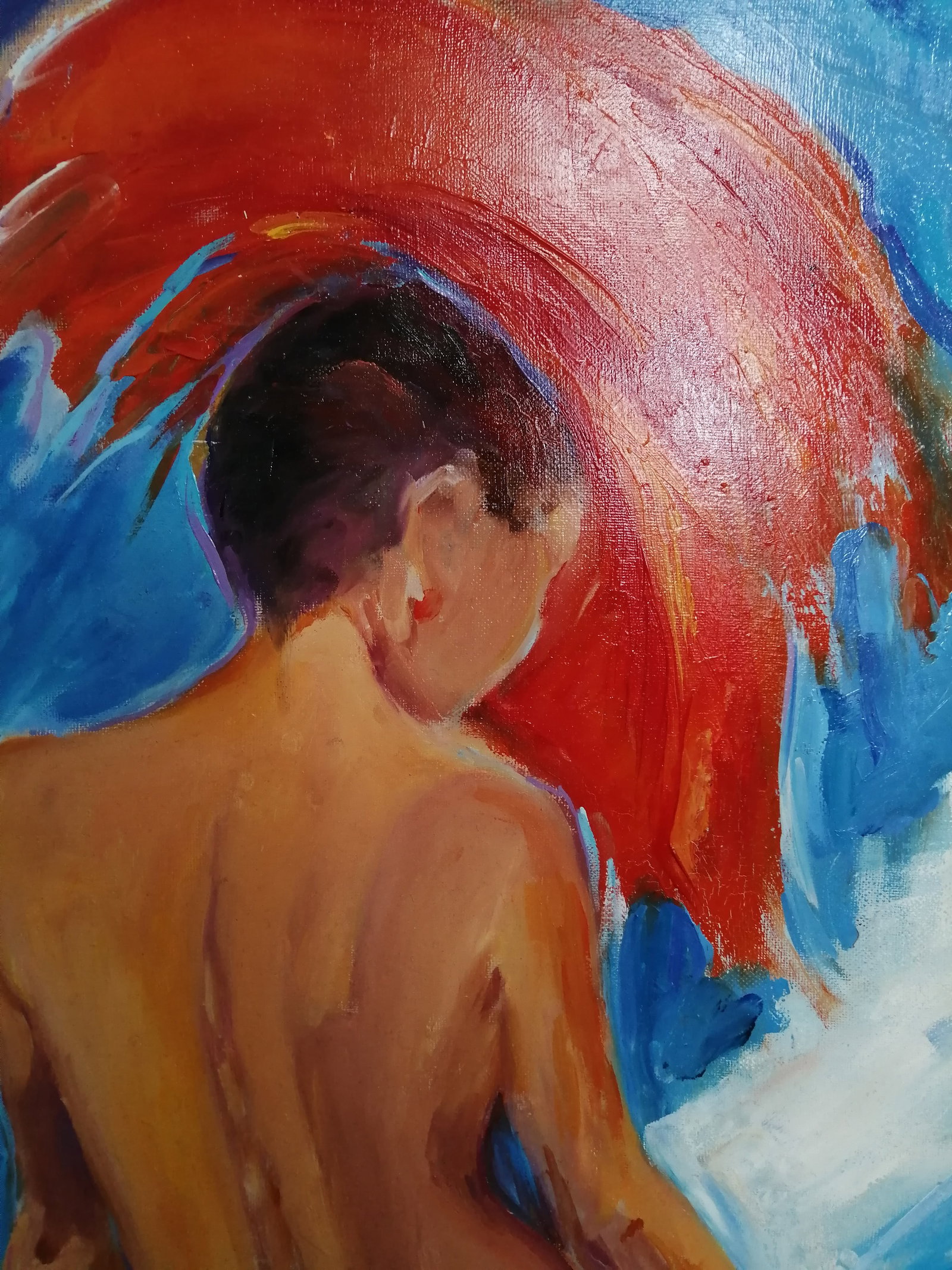 Oil painting Naked in red Vadim Os'onov - 3