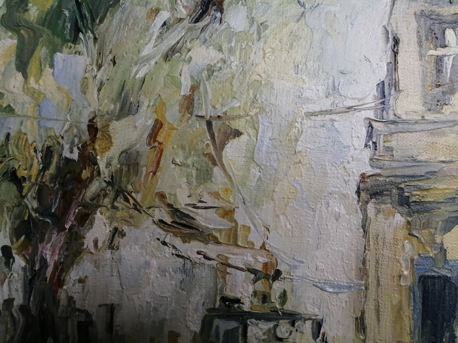 Oil painting Lviv tram Vadim Os'onov - 5