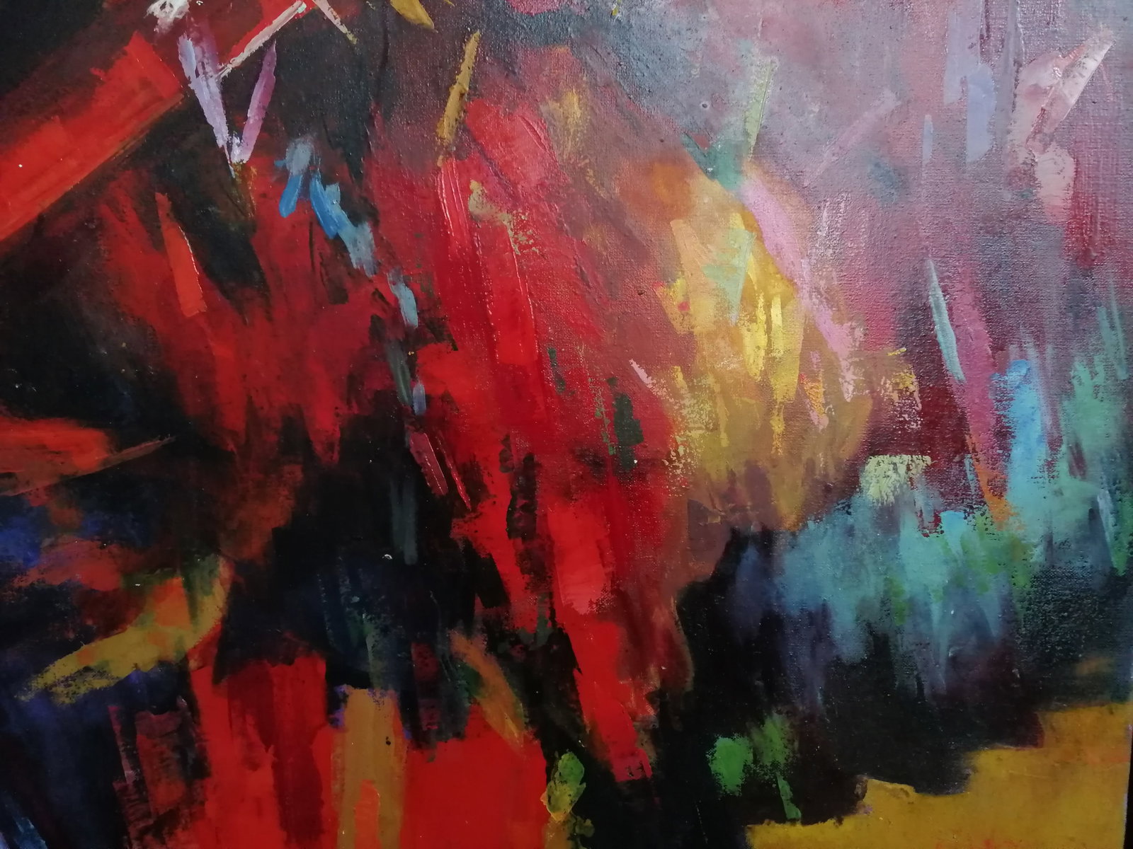 Oil painting abstaract Vadim Os'onov - 5