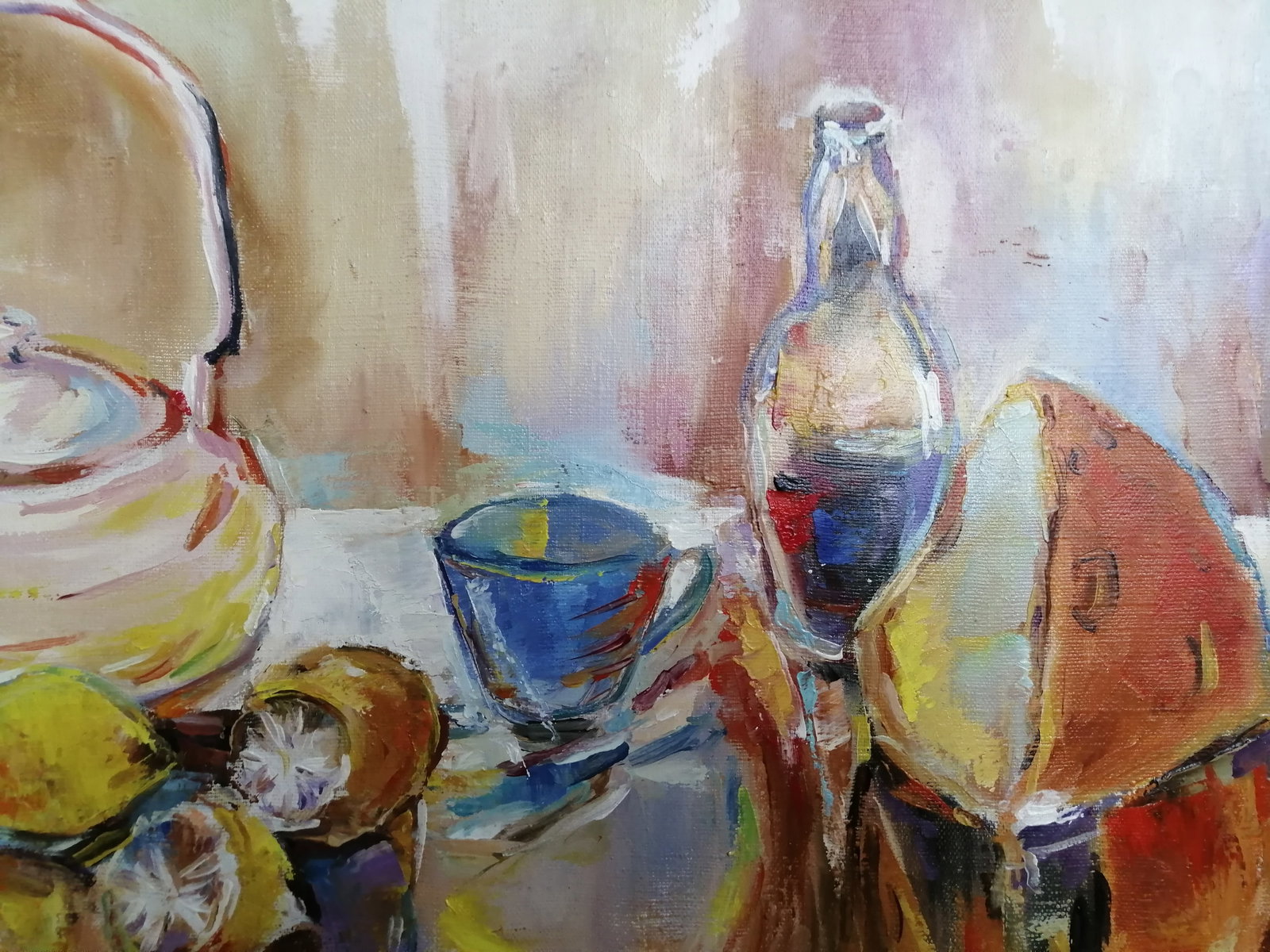 Oil painting Still life with teapot Vadim Os'onov - 2