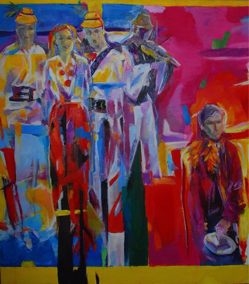 Oil painting Guculy Triptych Vadim Os'onov - 2