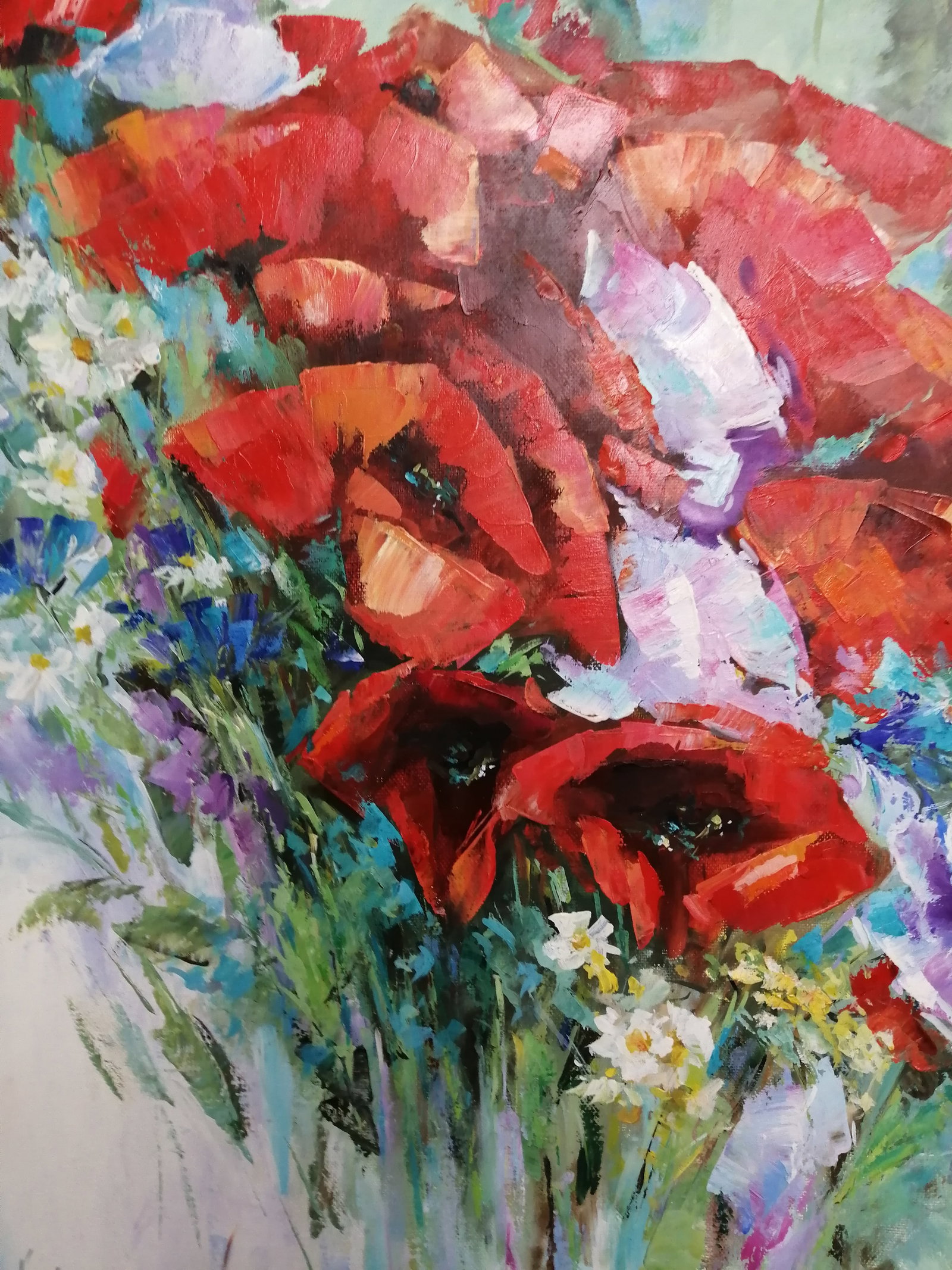 Oil painting Poppies Vadim Os'onov - 2