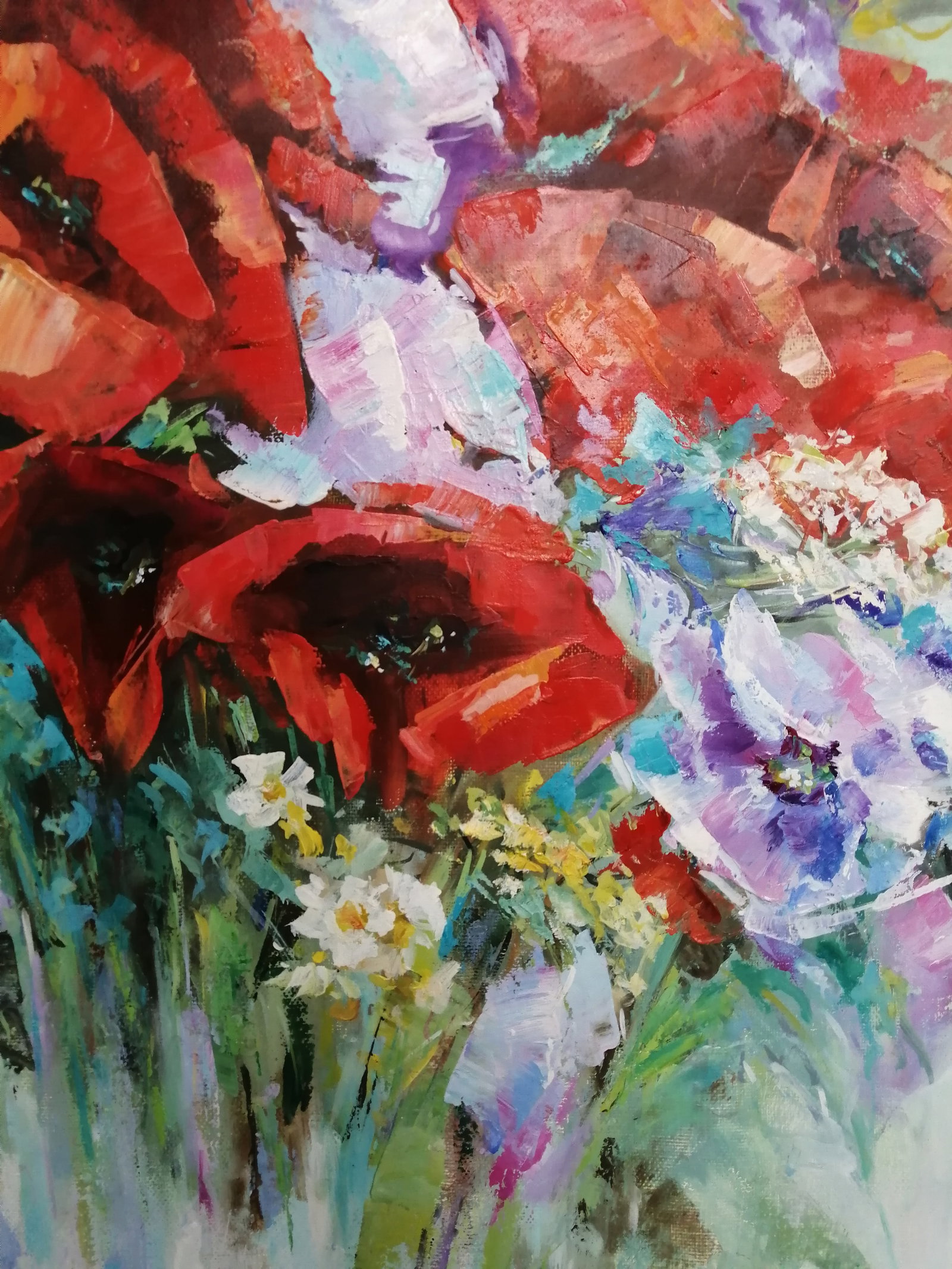 Oil painting Poppies Vadim Os'onov - 5
