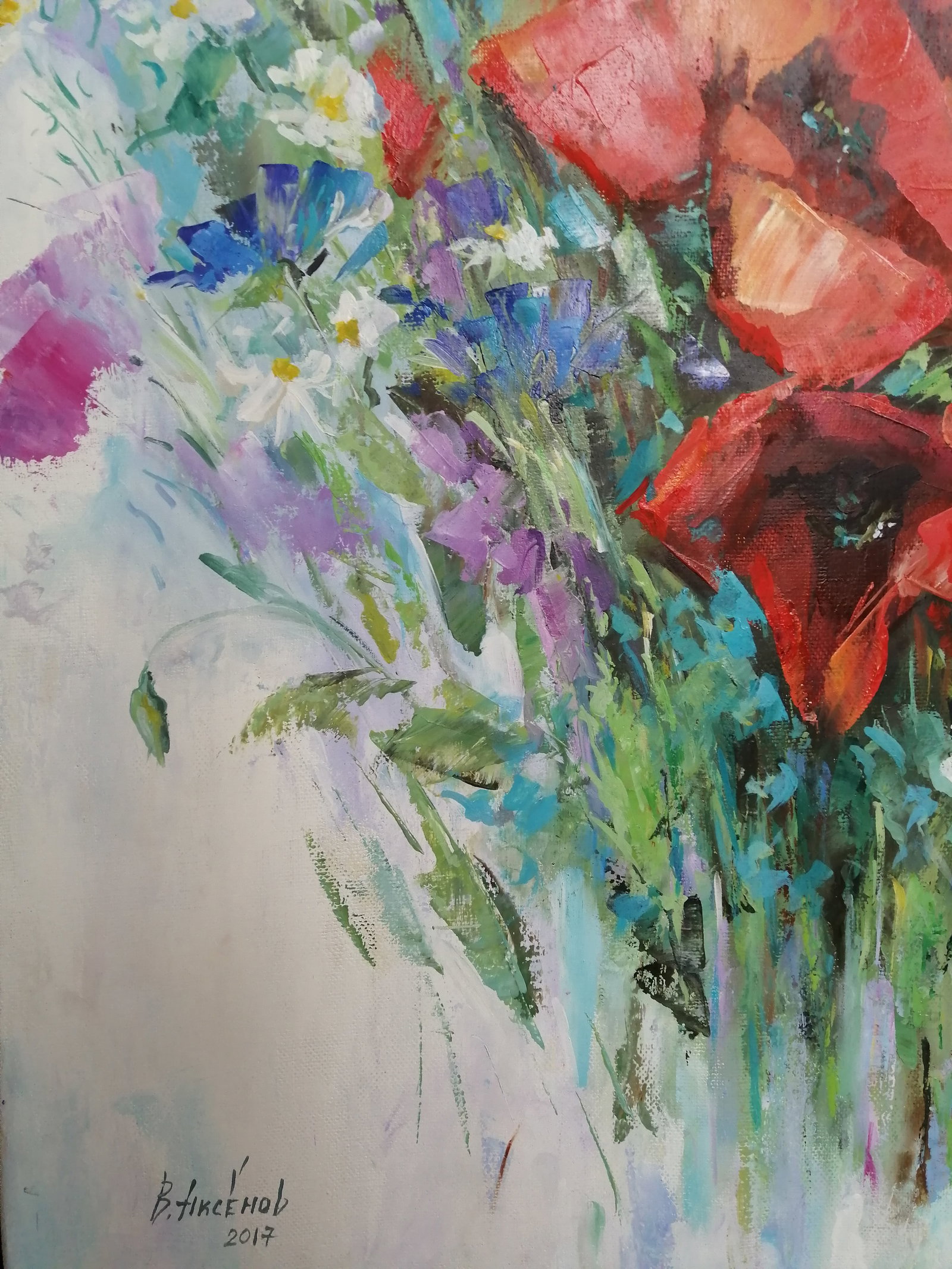 Oil painting Poppies Vadim Os'onov - 6