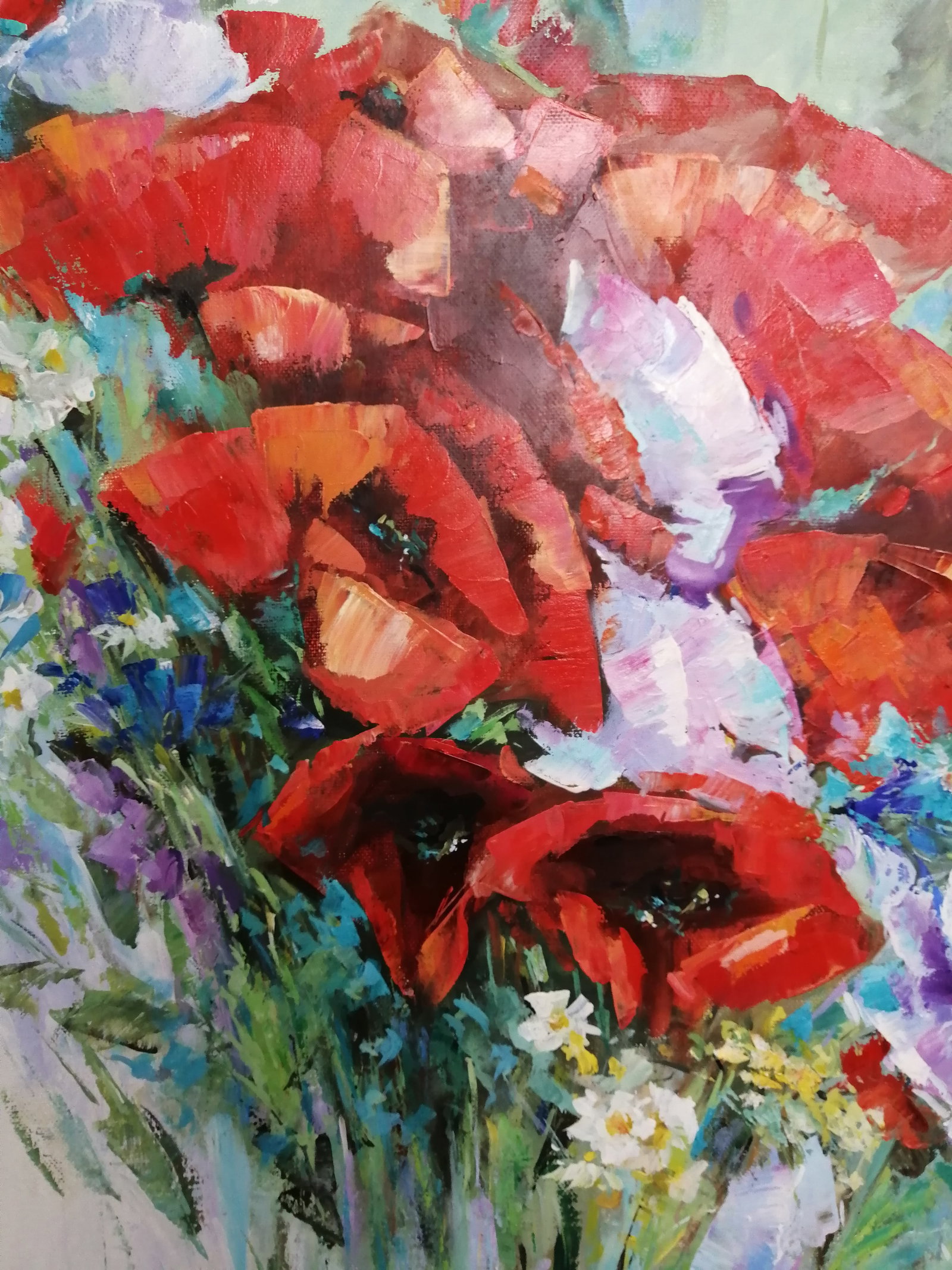 Oil painting Poppies Vadim Os'onov - 8