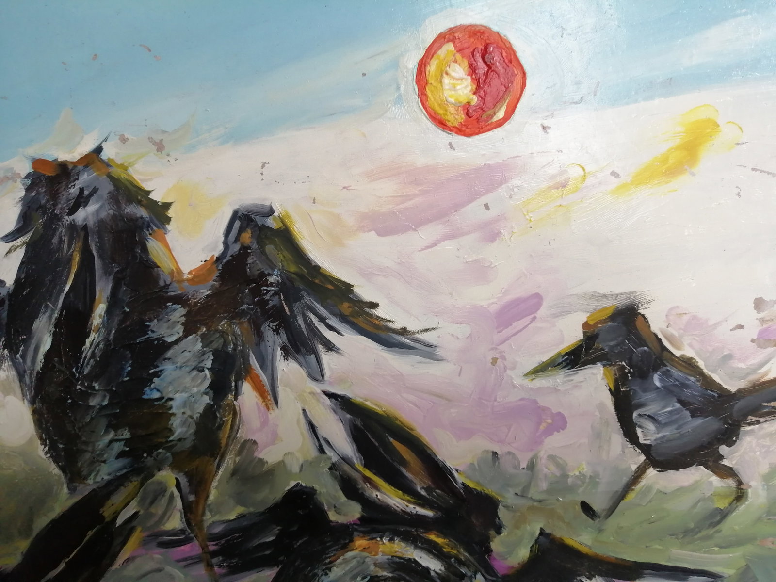 Oil painting Crows Vadim Os'onov - 3