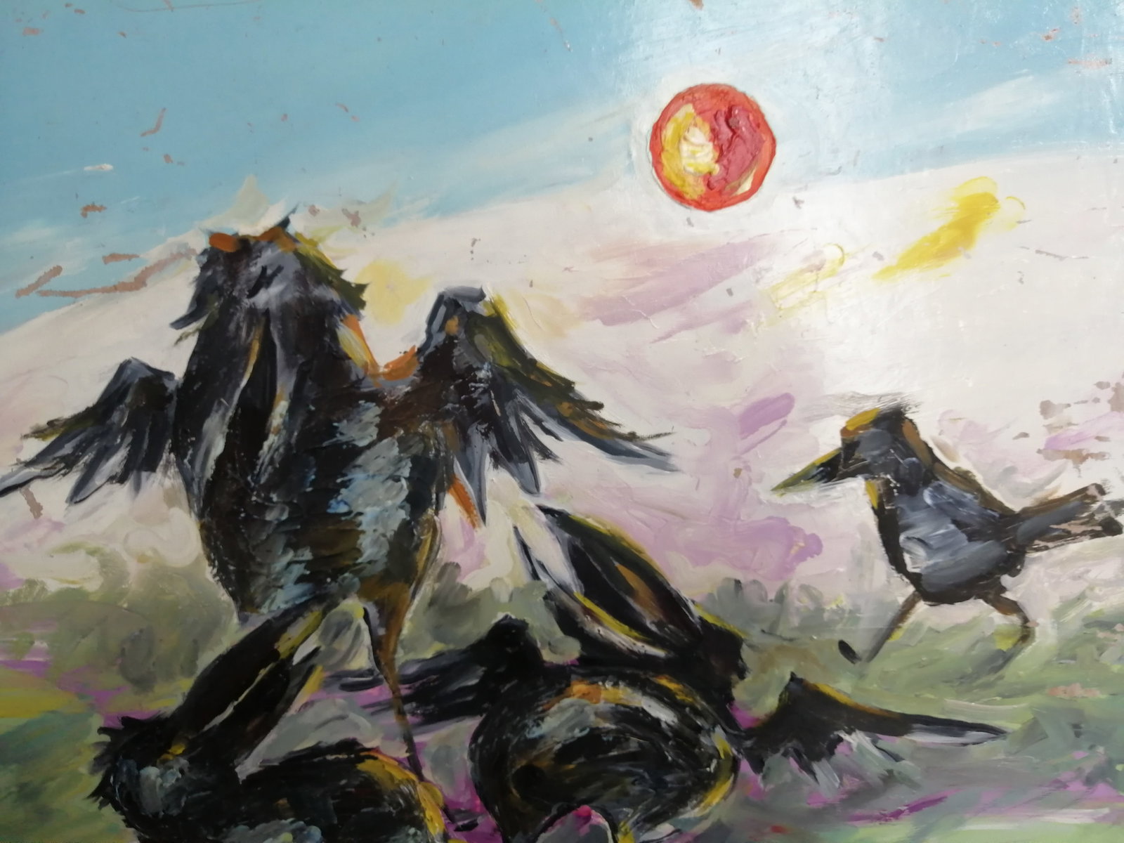 Oil painting Crows Vadim Os'onov - 4