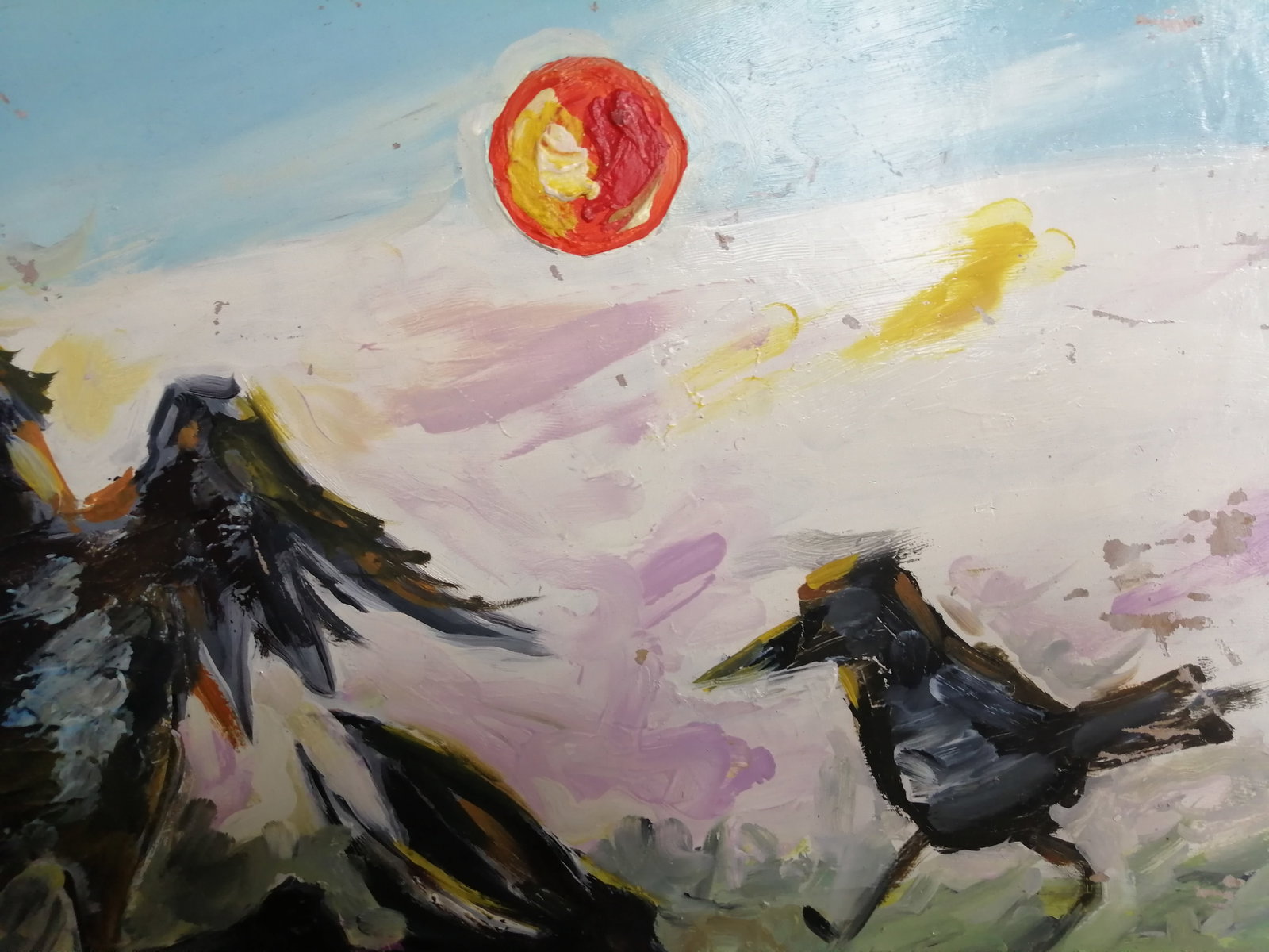 Oil painting Crows Vadim Os'onov - 5