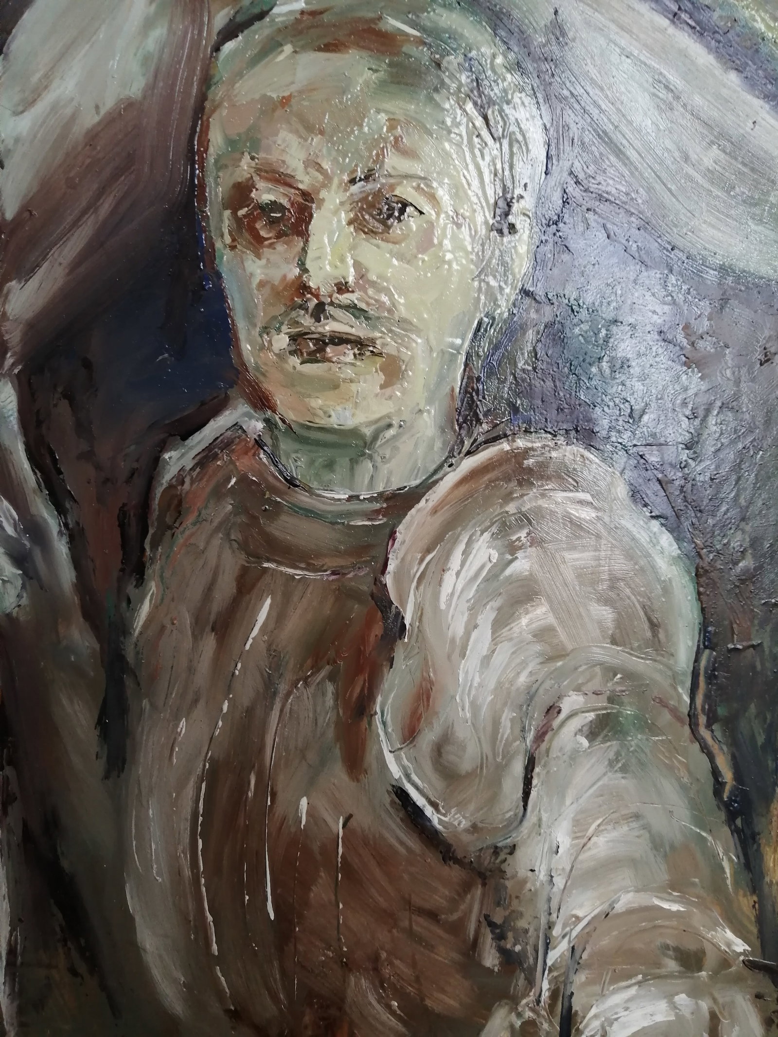Oil painting Selfie from the past Vadim Os'onov - 2