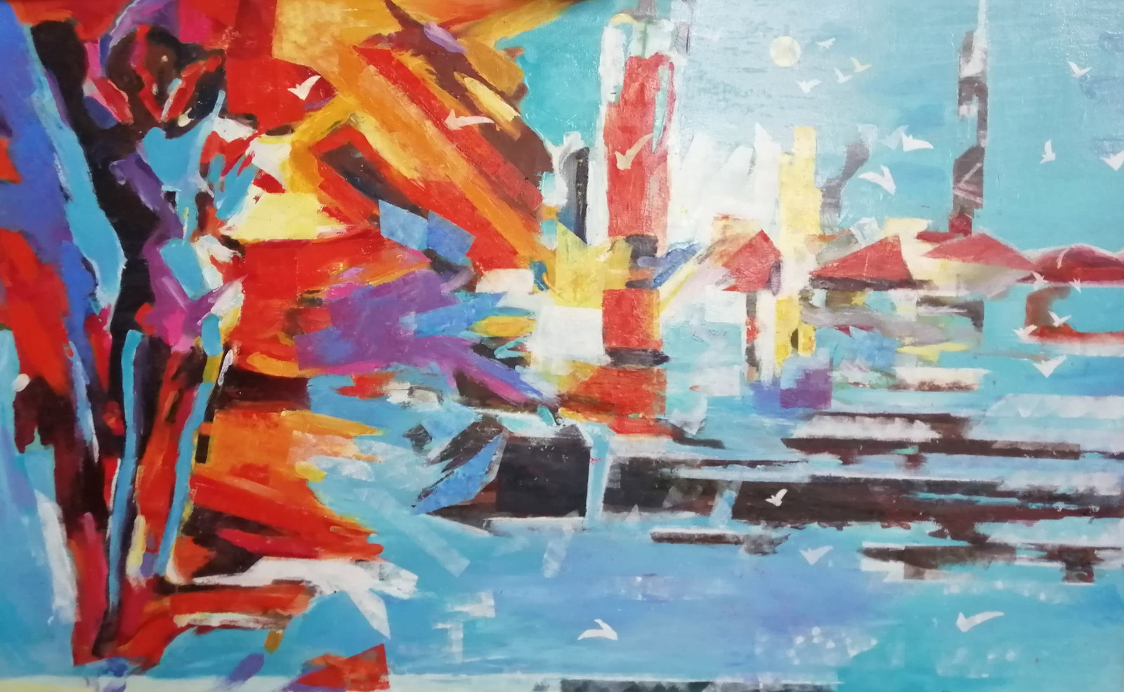 Oil painting Abstact Vadim Os'onov - 2