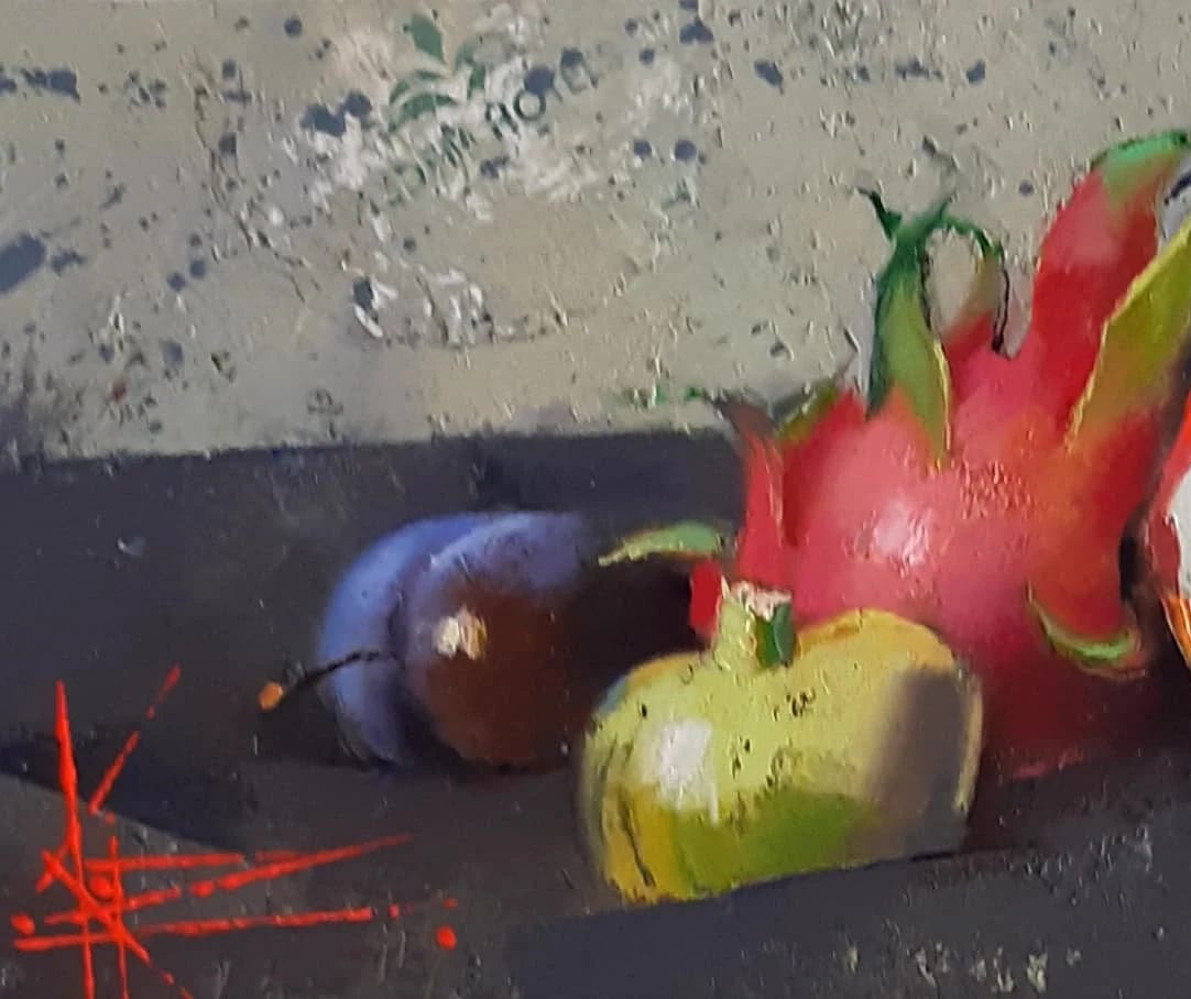 Oil painting Still life with exotic fruits Oksana Kyrylenko - 10