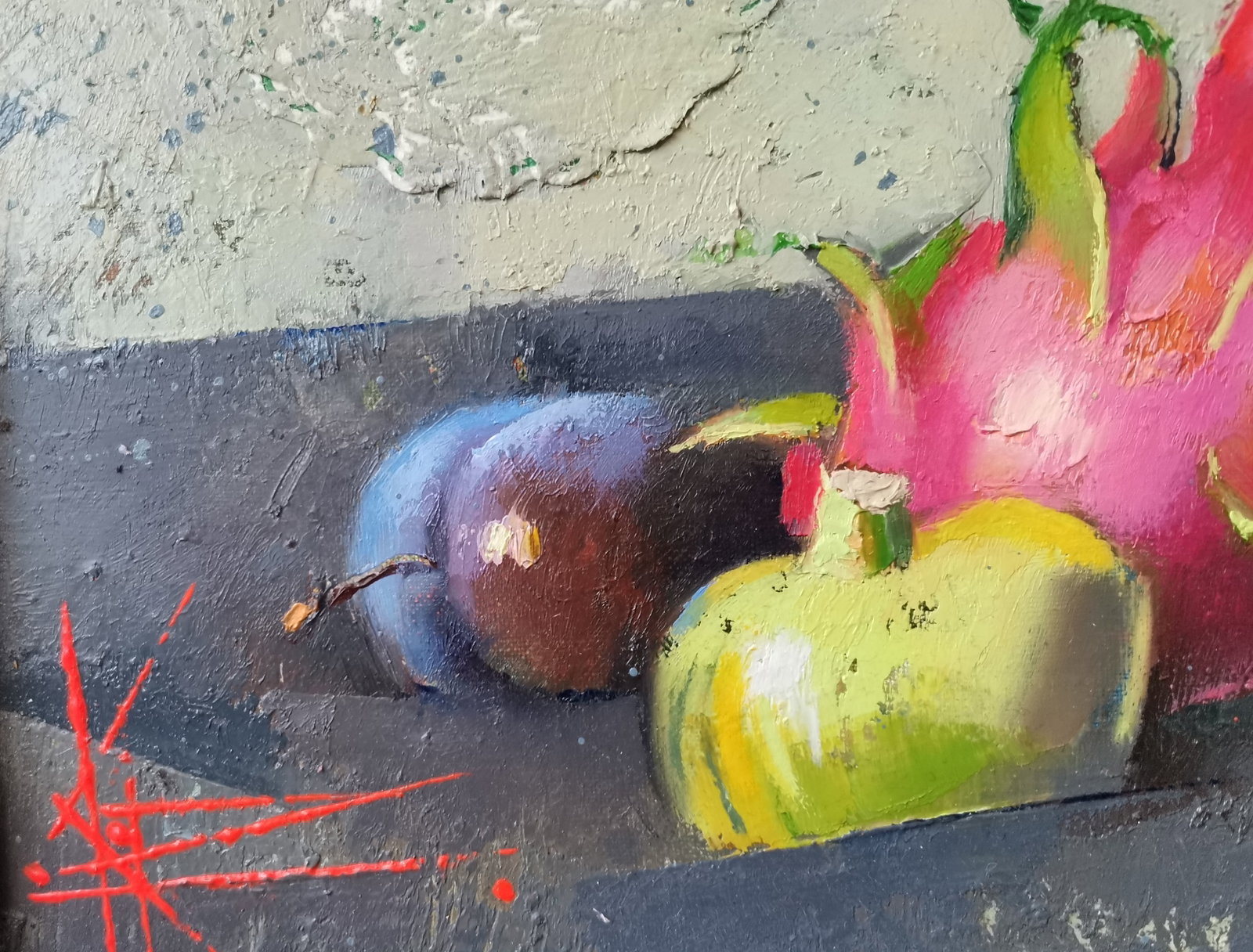 Oil painting Still life with exotic fruits Oksana Kyrylenko - 3