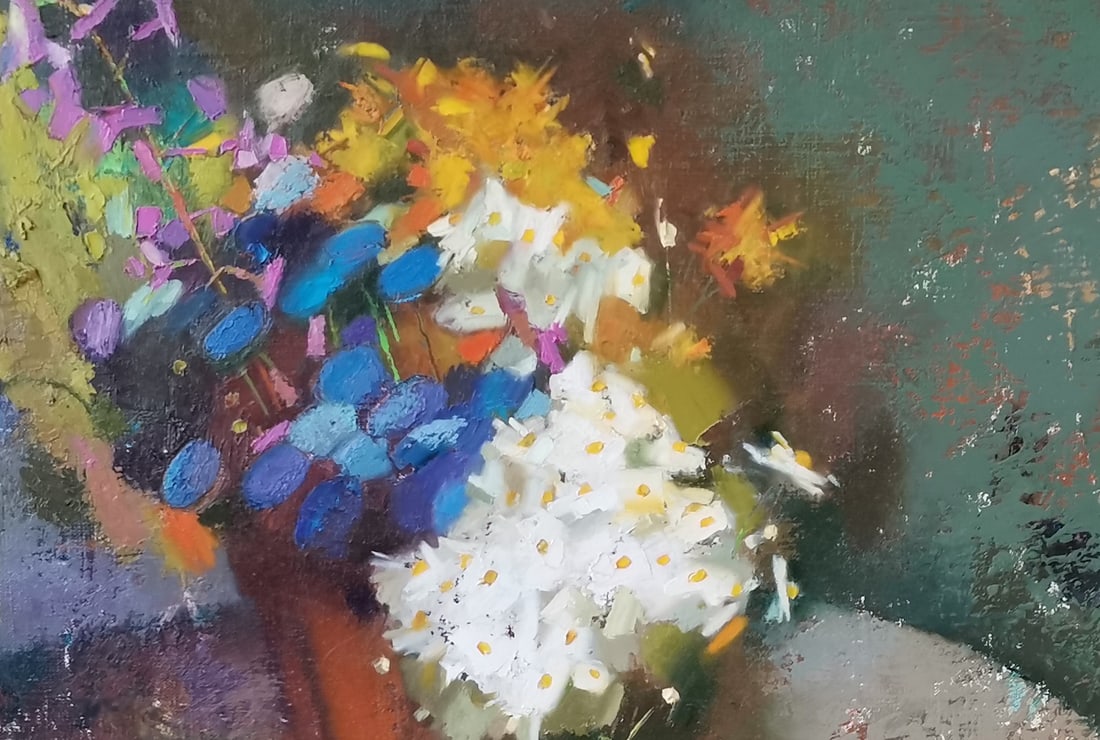 Abstract Oil painting Strawberries Oksana Kyrylenko - 10