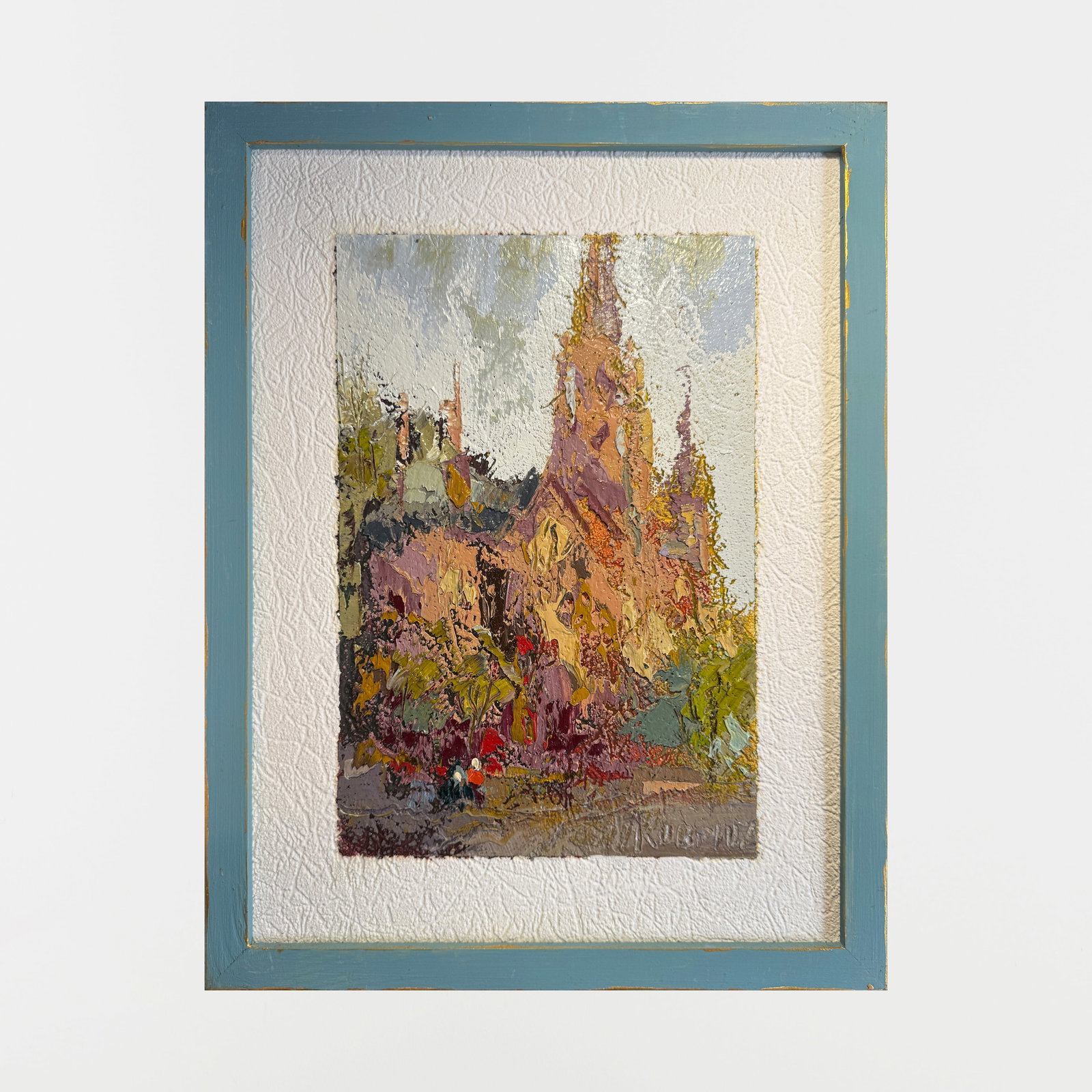 Oil painting with frame Church of Saints Olga and Elizabeth (Lviv) K. Leonid - 2