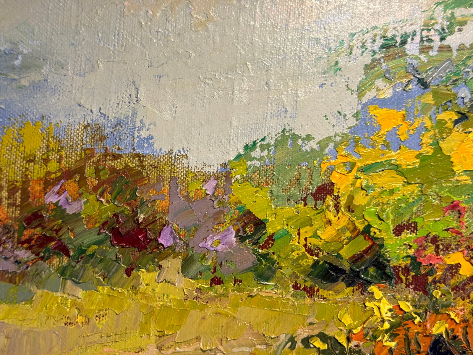 Oil painting with frame Autumn K. Leonid - 3