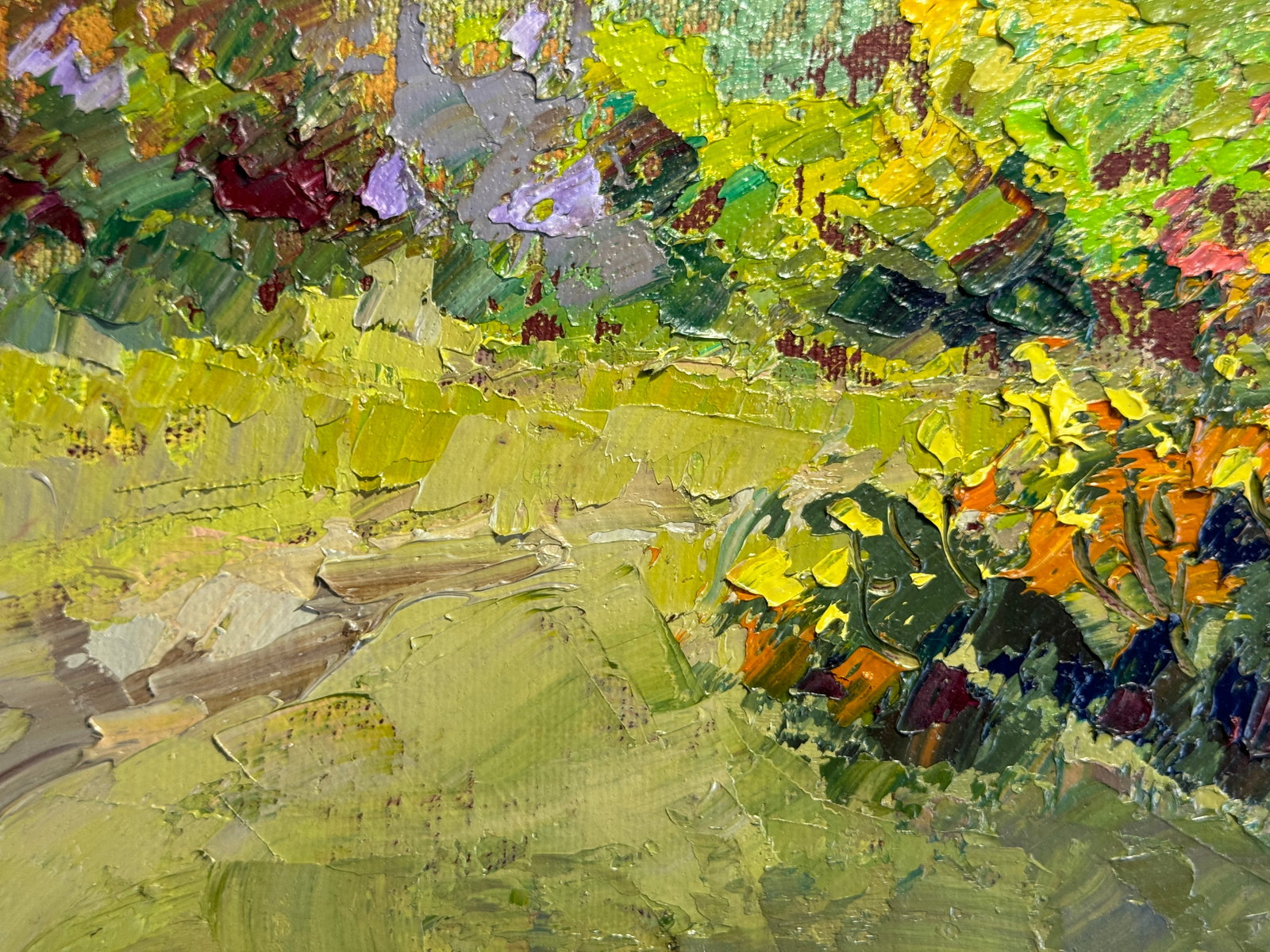 Oil painting with frame Autumn K. Leonid - 7