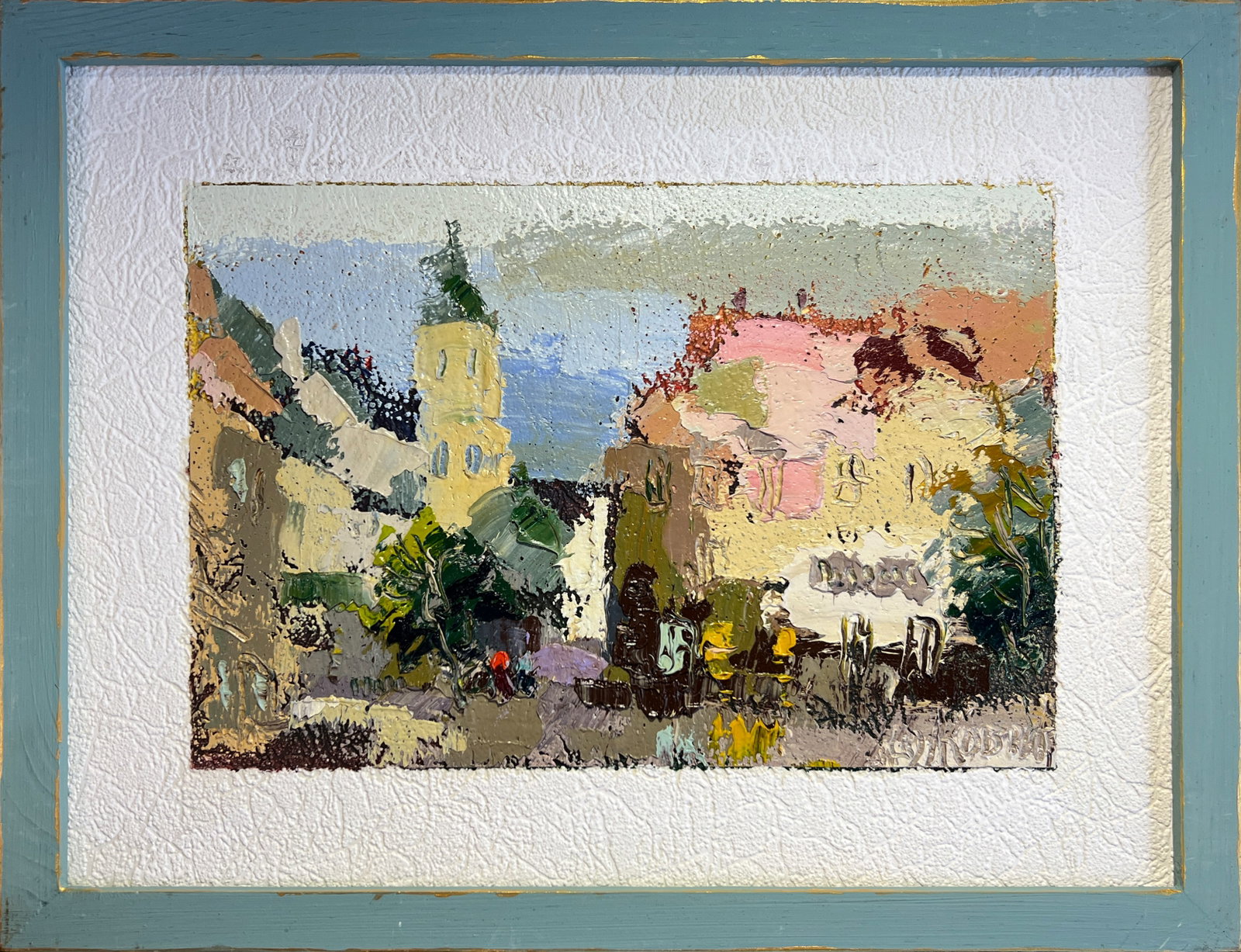 Oil painting with frame Lviv market square K. Leonid: Title: Oil painting with frame Lviv market square K. Leonid Description: 172KK Painter: K. Leonid S?ze: 30x40 cm/ 11.81x15.74 inches Components: oil, vinyl, cardboard Original painting CONDITION: