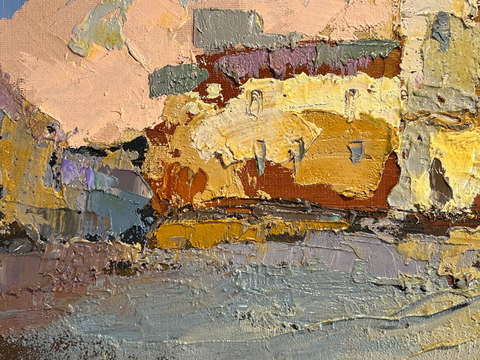 Oil painting with frame Lviv, St. Anne's Church K. Leonid - 3