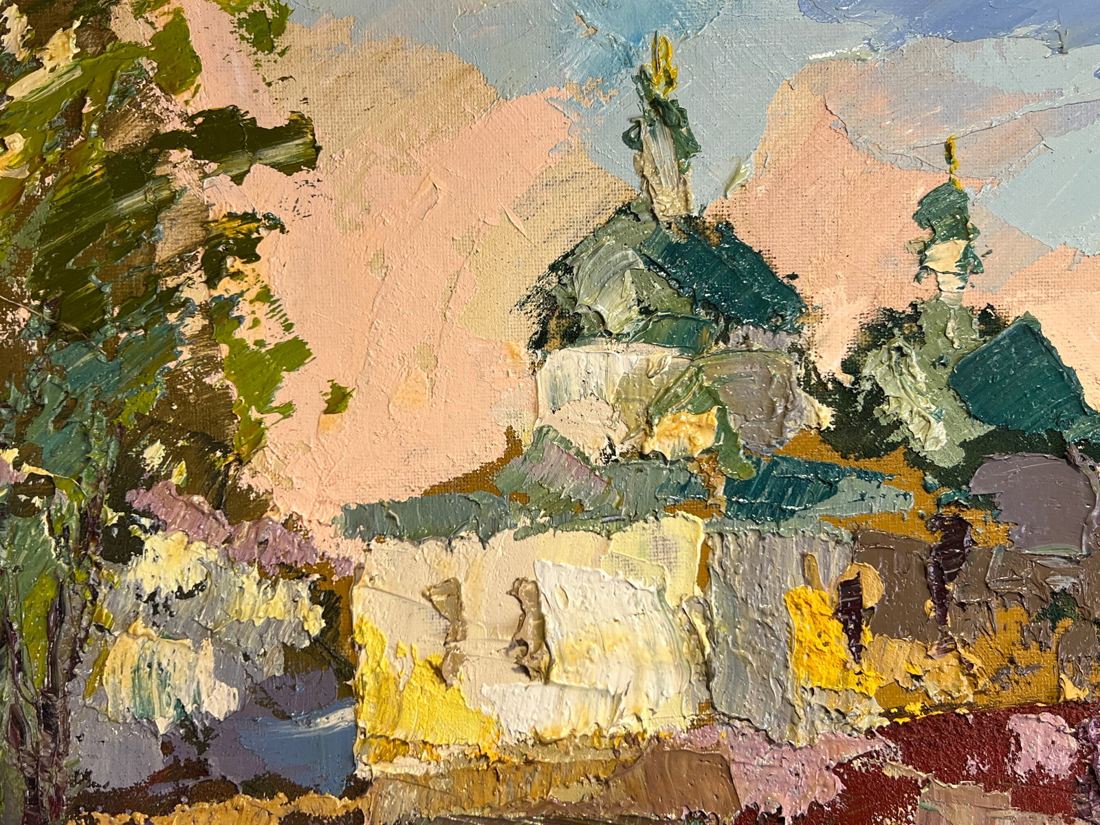 Oil painting with frame Church of St. Nicholas (Lviv) K. Leonid - 2