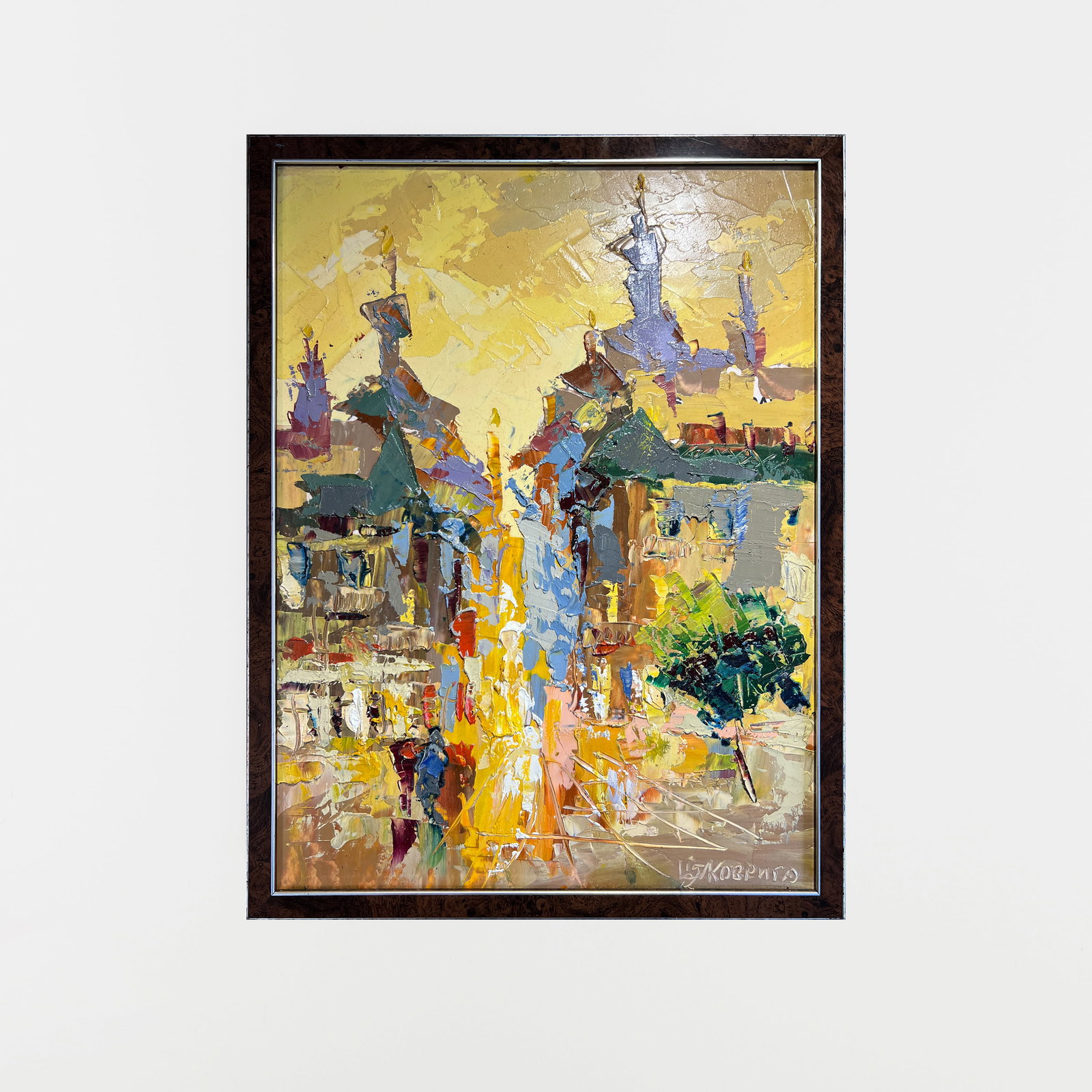 Oil painting with frame Evening K. Leonid - 2