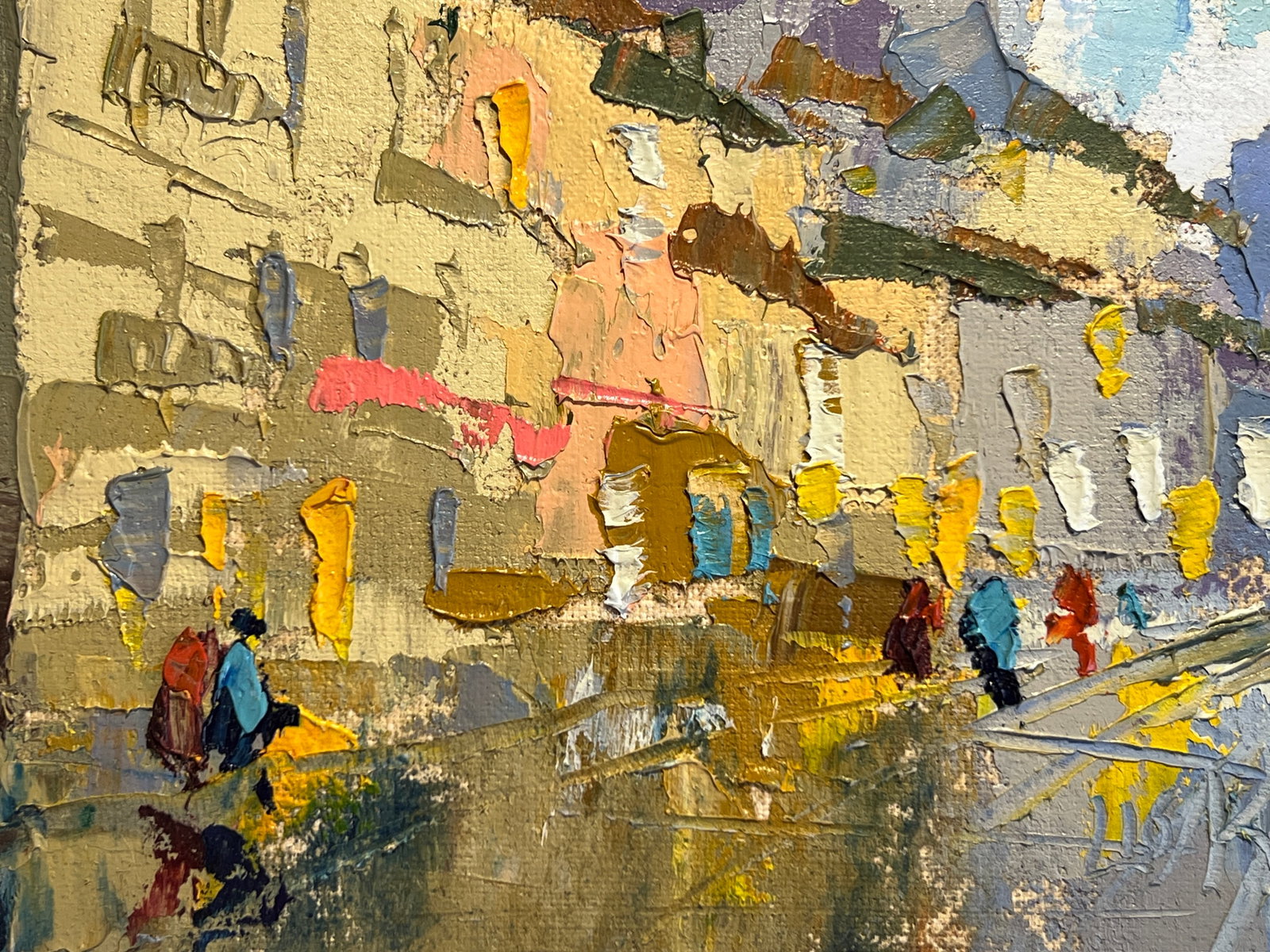Oil painting with frame After the rain K. Leonid - 7