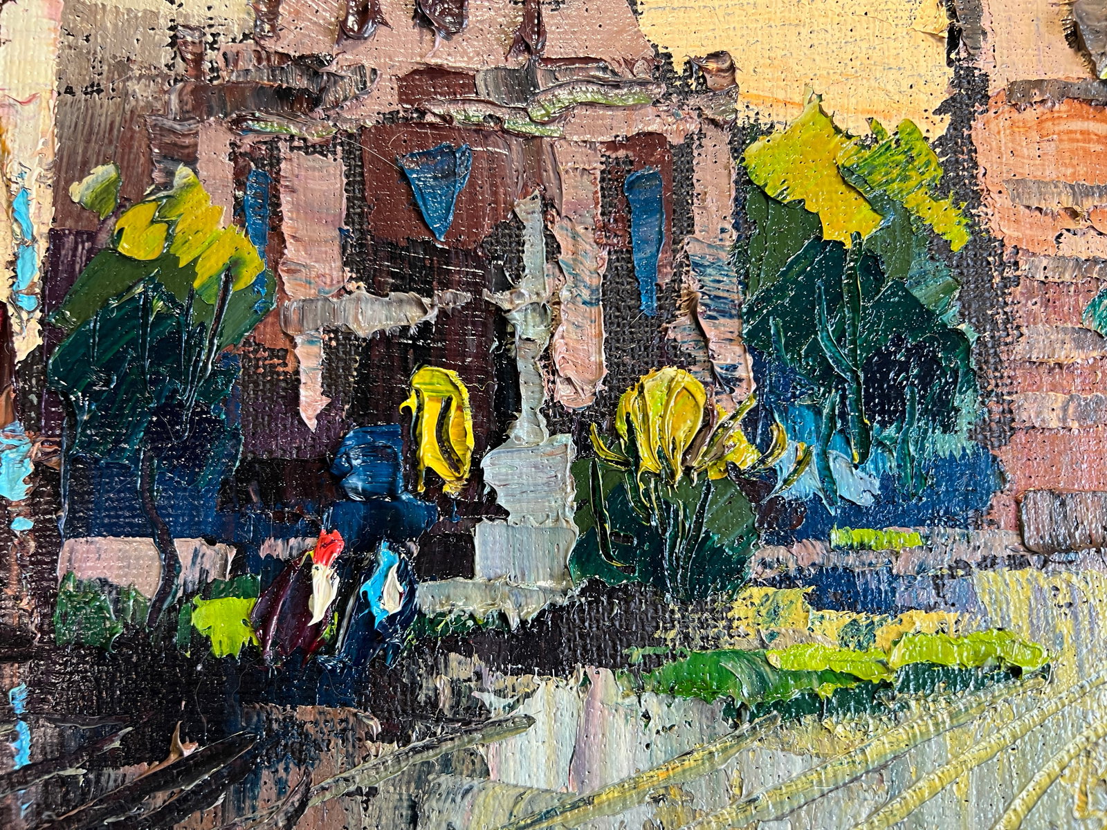 Oil painting with frame Lviv, Bernardine Monastery K. Leonid - 6