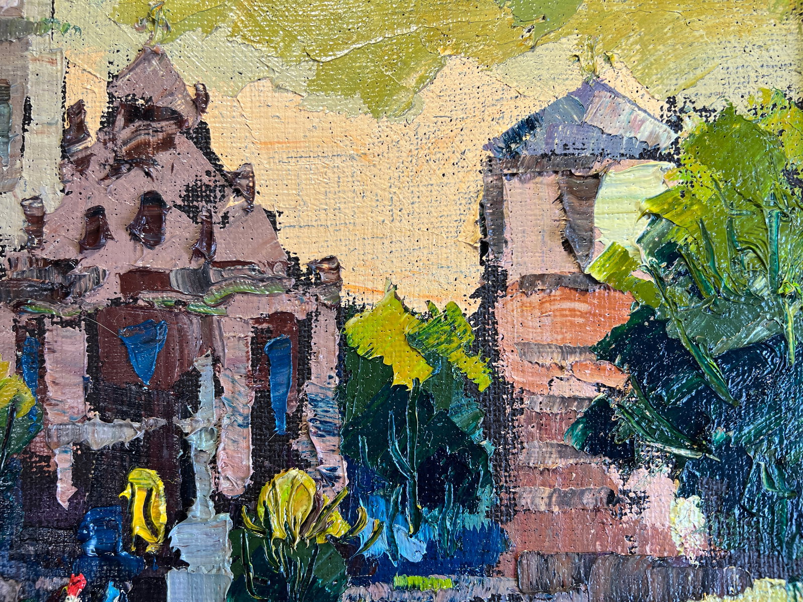 Oil painting with frame Lviv, Bernardine Monastery K. Leonid - 9