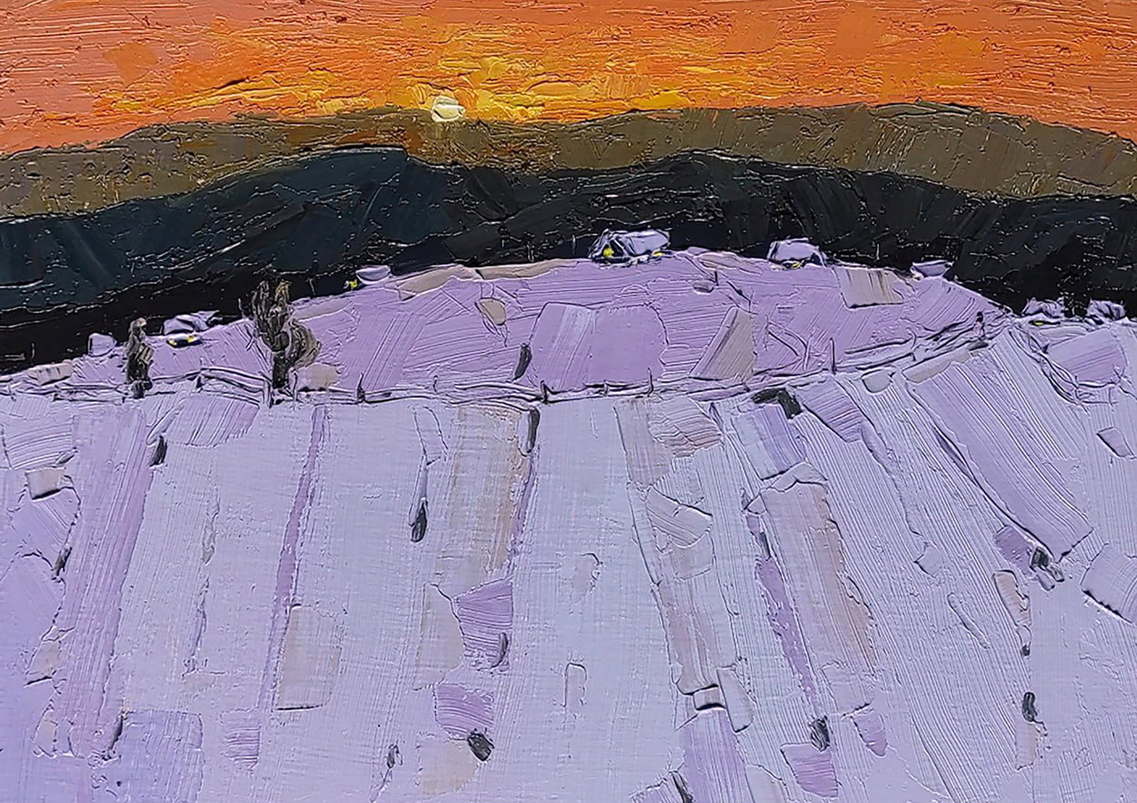 Oil painting It's getting dark Yaroslav Savchyn: Title: Oil painting It's getting dark Yaroslav Savchyn Description: 12SAVCH Painter: Yaroslav Savchyn Size: 25x35 cm/9.84x13.77 inches Components: oil, canvas on cardboard Original painting CONDITION:
