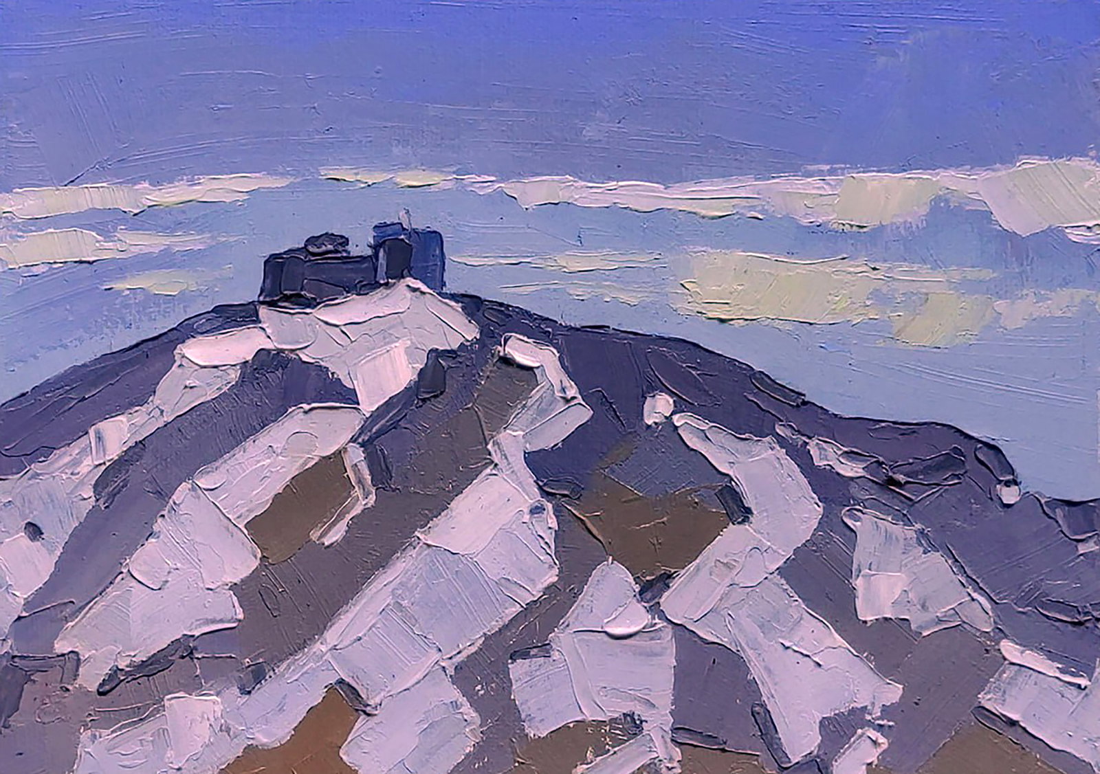 Oil painting Mountain in spring Yaroslav Savchyn: Title: Oil painting Mountain in spring Yaroslav Savchyn Description: 17SAVCH Painter: Yaroslav Savchyn Size: 15x20 cm/5.90x7.87 inches Components: oil, canvas on cardboard Original painting