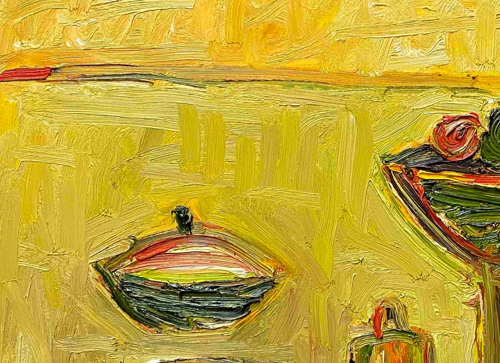 Oil painting Still life on a yellow background Anatoly Lavrenko - 2
