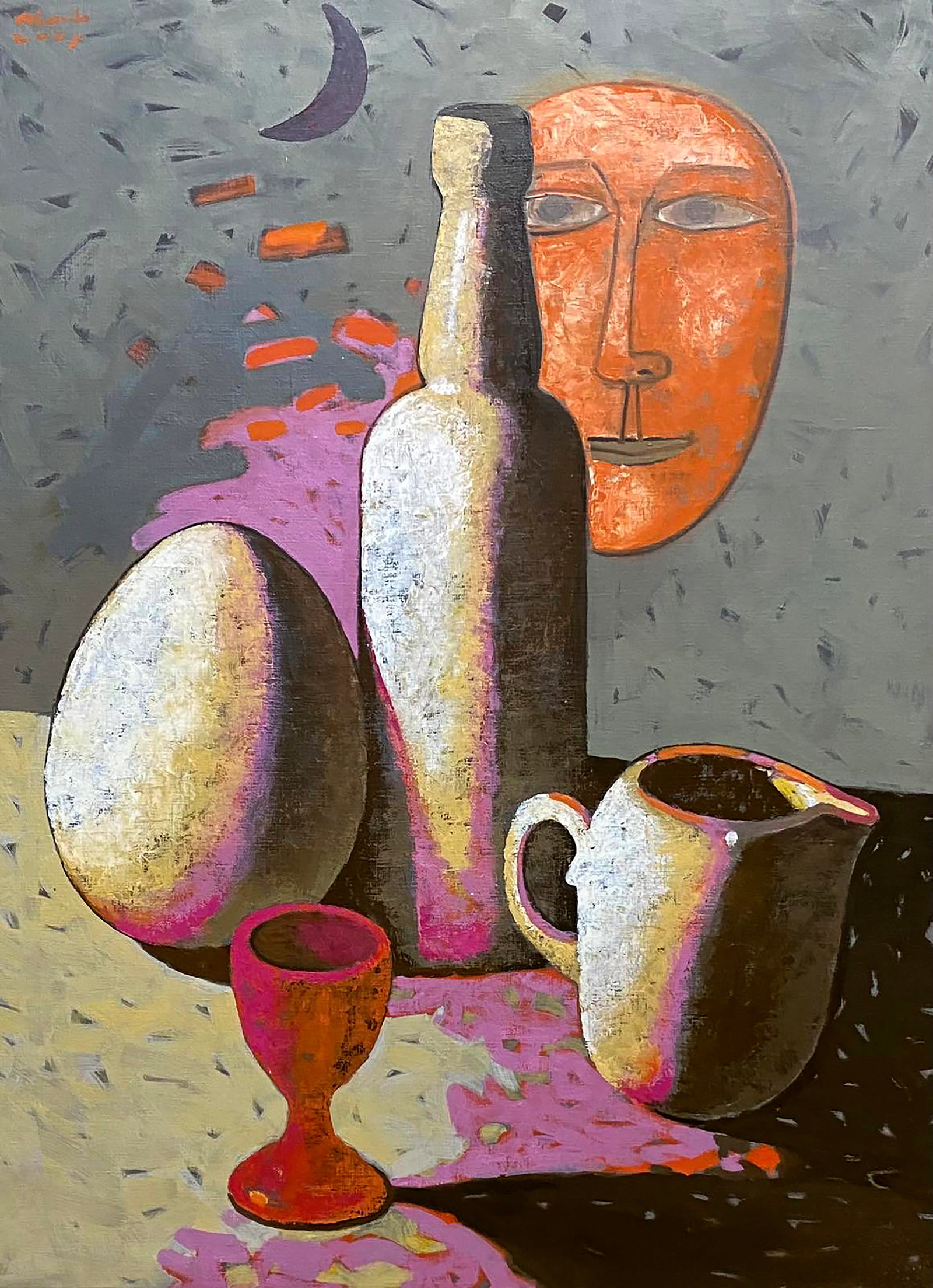 Oil painting Unusual look Viktor Volodko: Title: Oil painting Unusual look Viktor Volodko Description: 45POLT Painter: Viktor Volodko Size: 106x78 cm/41.73x30.70 inches Components: oil, canvas Original painting CONDITION: excellent ARTIST: Vi