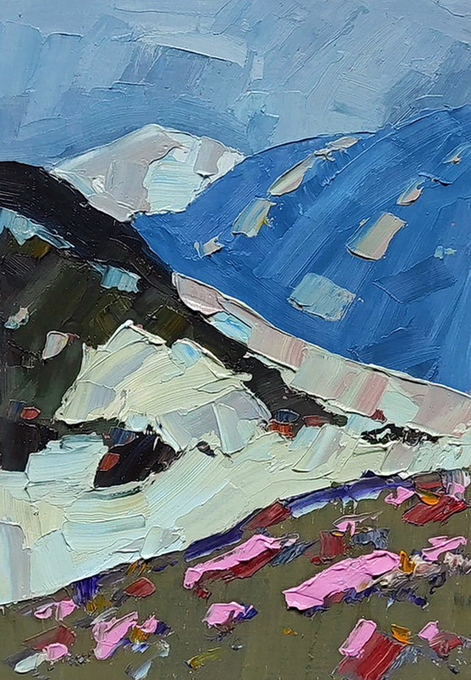 Oil painting Early spring Yaroslav Savchyn: Title: Oil painting Early spring Yaroslav Savchyn Description: 44SAVCH Painter: Yaroslav Savchyn Size: 30x20 cm/11.81x7.87 inches Components: oil, canvas on cardboard Original painting CONDITION: exce