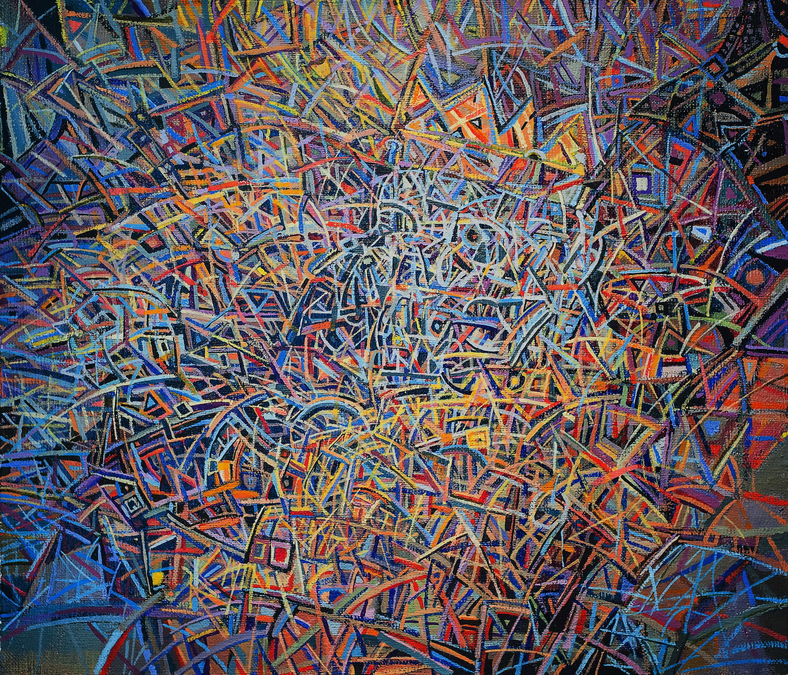 Acrylic painting The Vanity of a Tyrant Alexey Rubanov: Title: Acrylic painting The Vanity of a Tyrant Alexey Rubanov Description: 8RUBAN Painter: Alexey Rubanov Size: 65x70 cm/25.5906x27.55 inches Components: acrylic, canvas Original painting CONDITION: e