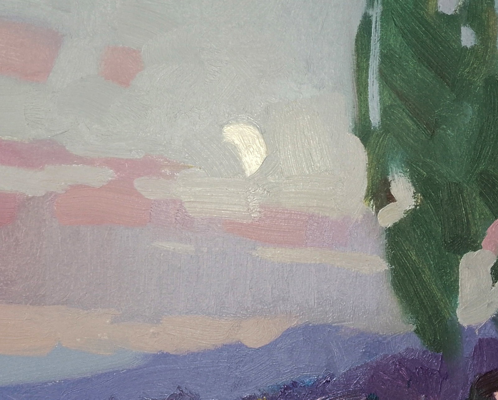 Oil painting Bright evening moon Igor Tuzhikov - 6