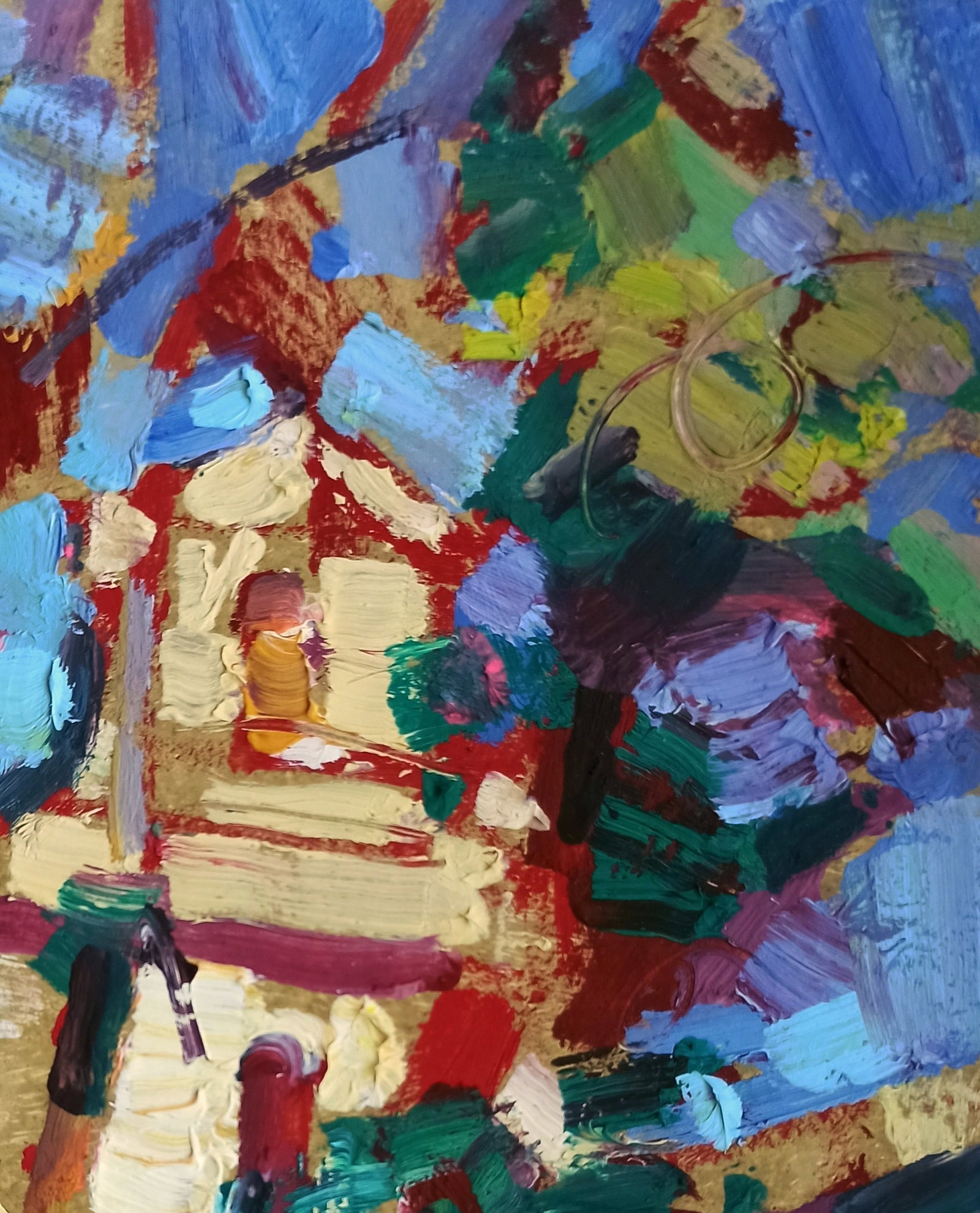 Oil painting City Hall Viktor Khadzhinov - 3