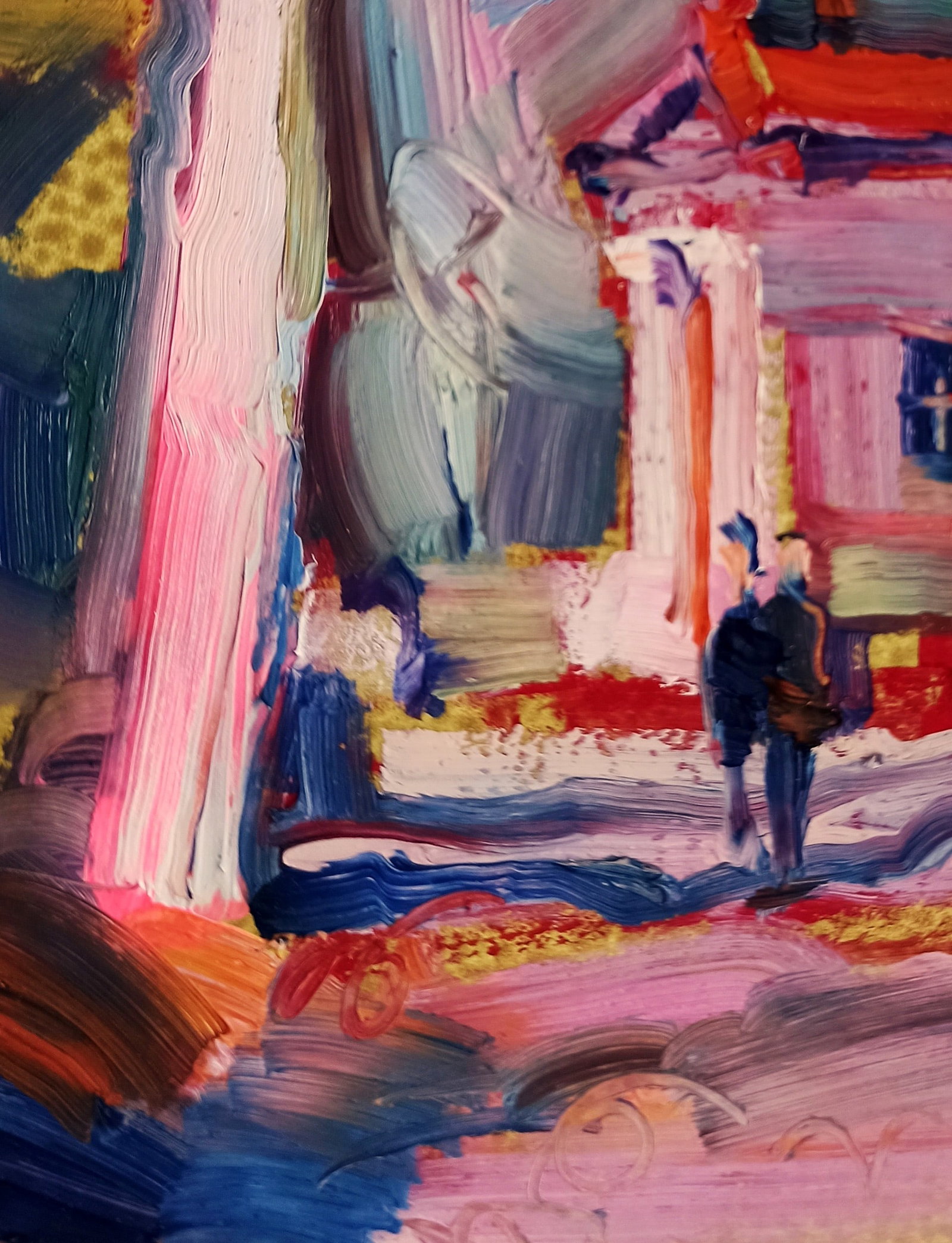 Oil painting Pink evening in the city Viktor Khadzhinov - 4