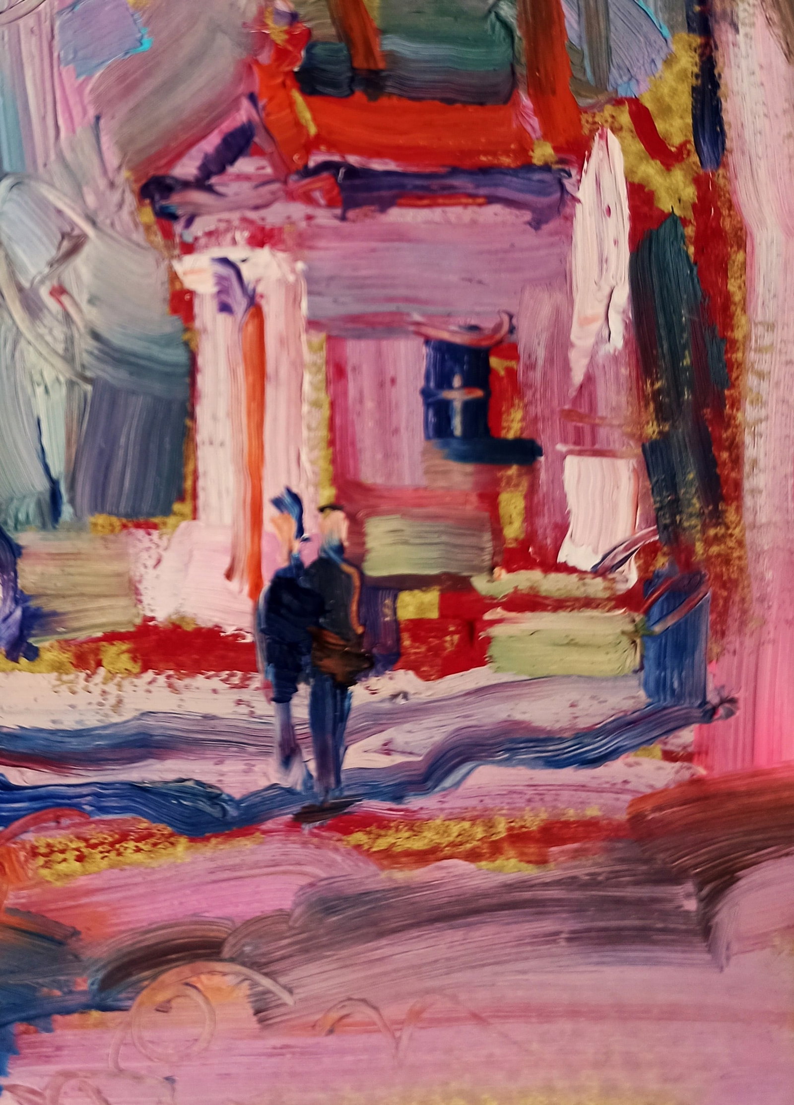 Oil painting Pink evening in the city Viktor Khadzhinov - 5
