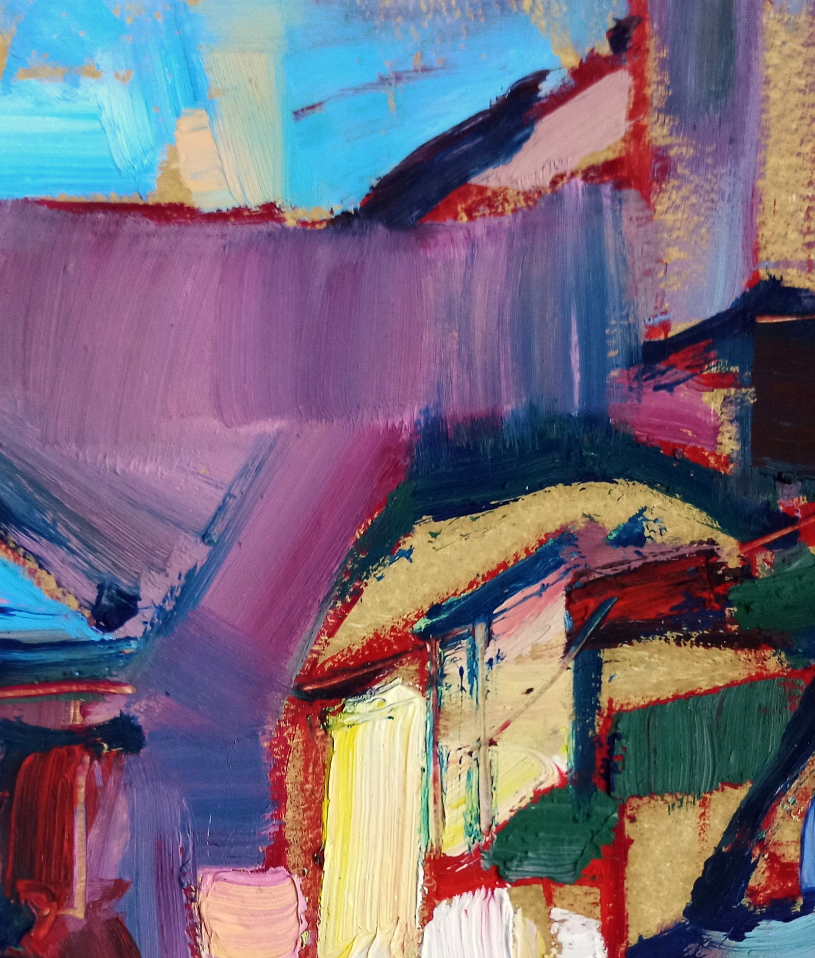 Oil painting Night city streets Viktor Khadzhinov - 2