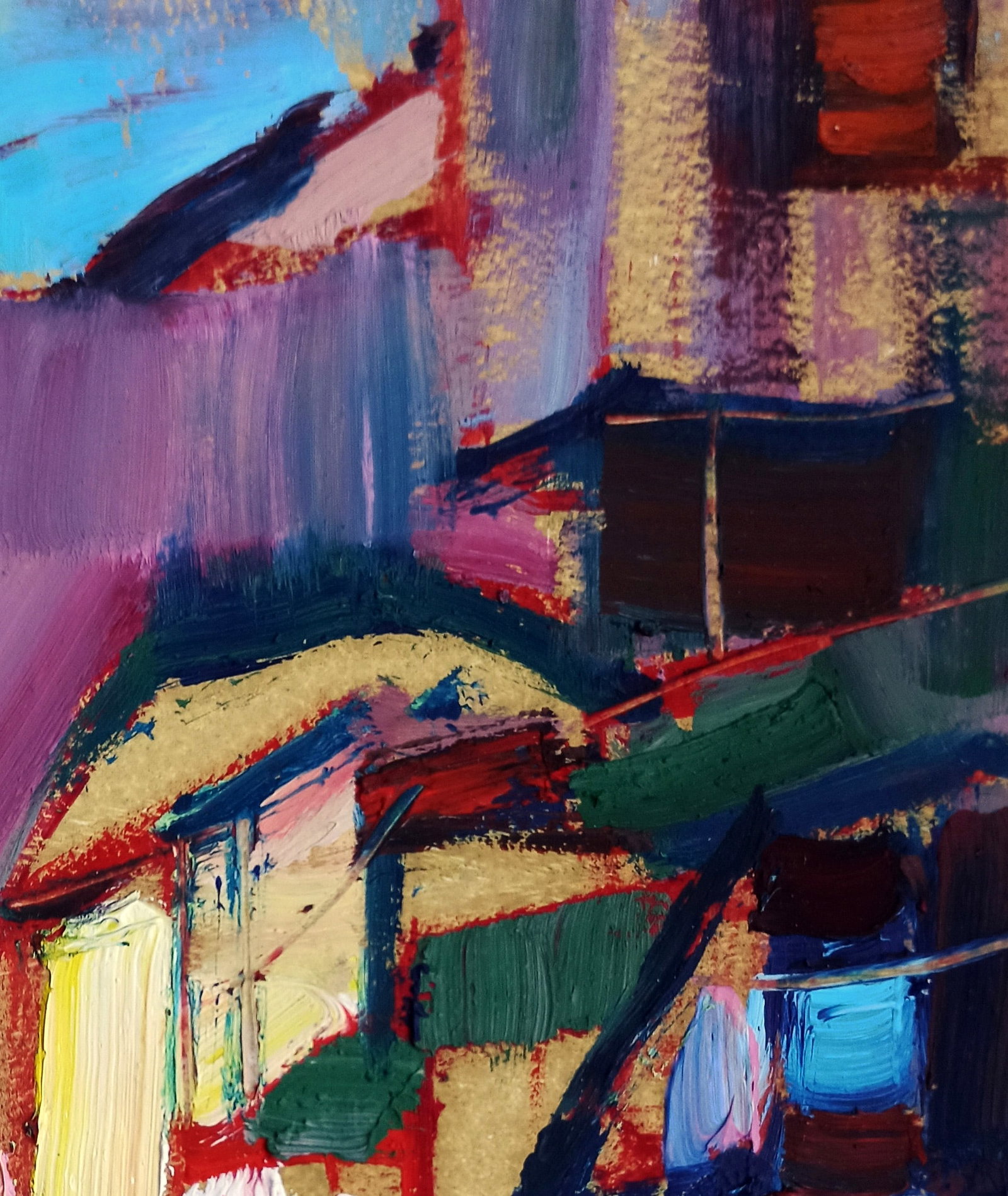 Oil painting Night city streets Viktor Khadzhinov - 3