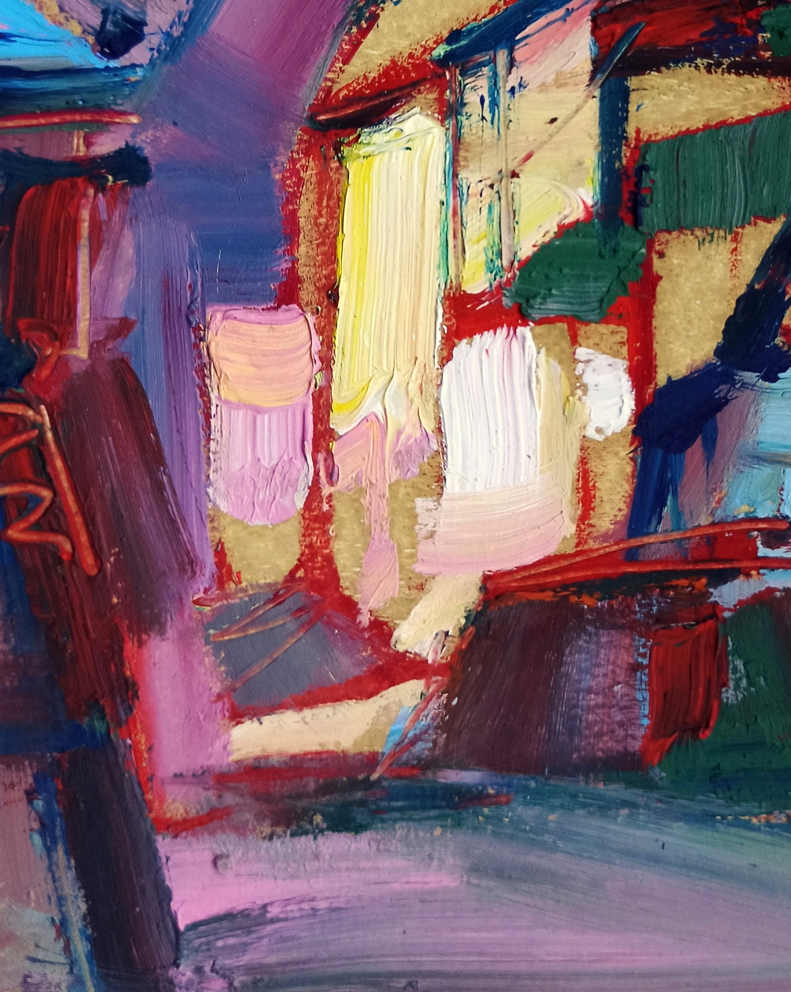 Oil painting Night city streets Viktor Khadzhinov - 4