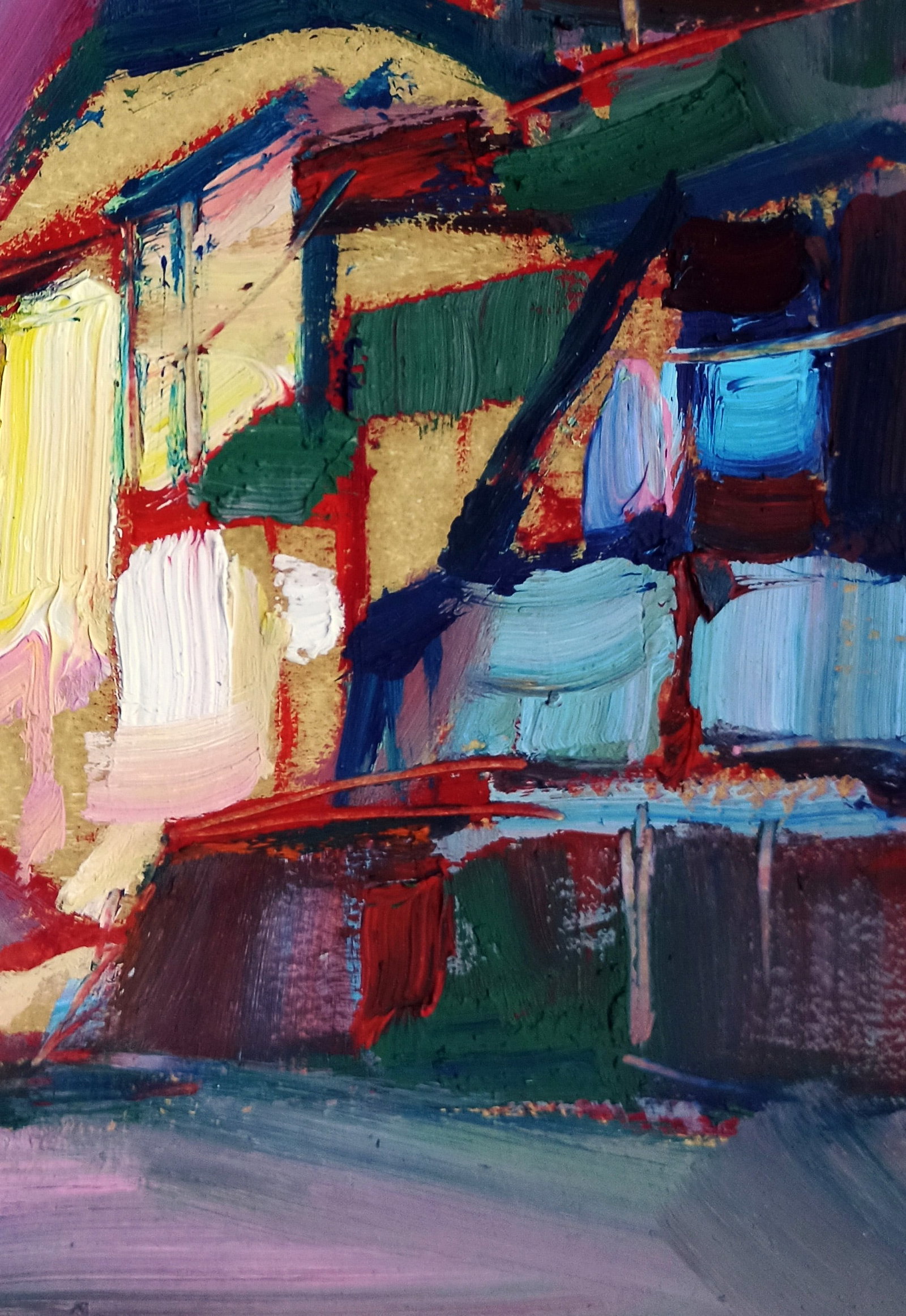 Oil painting Night city streets Viktor Khadzhinov - 5