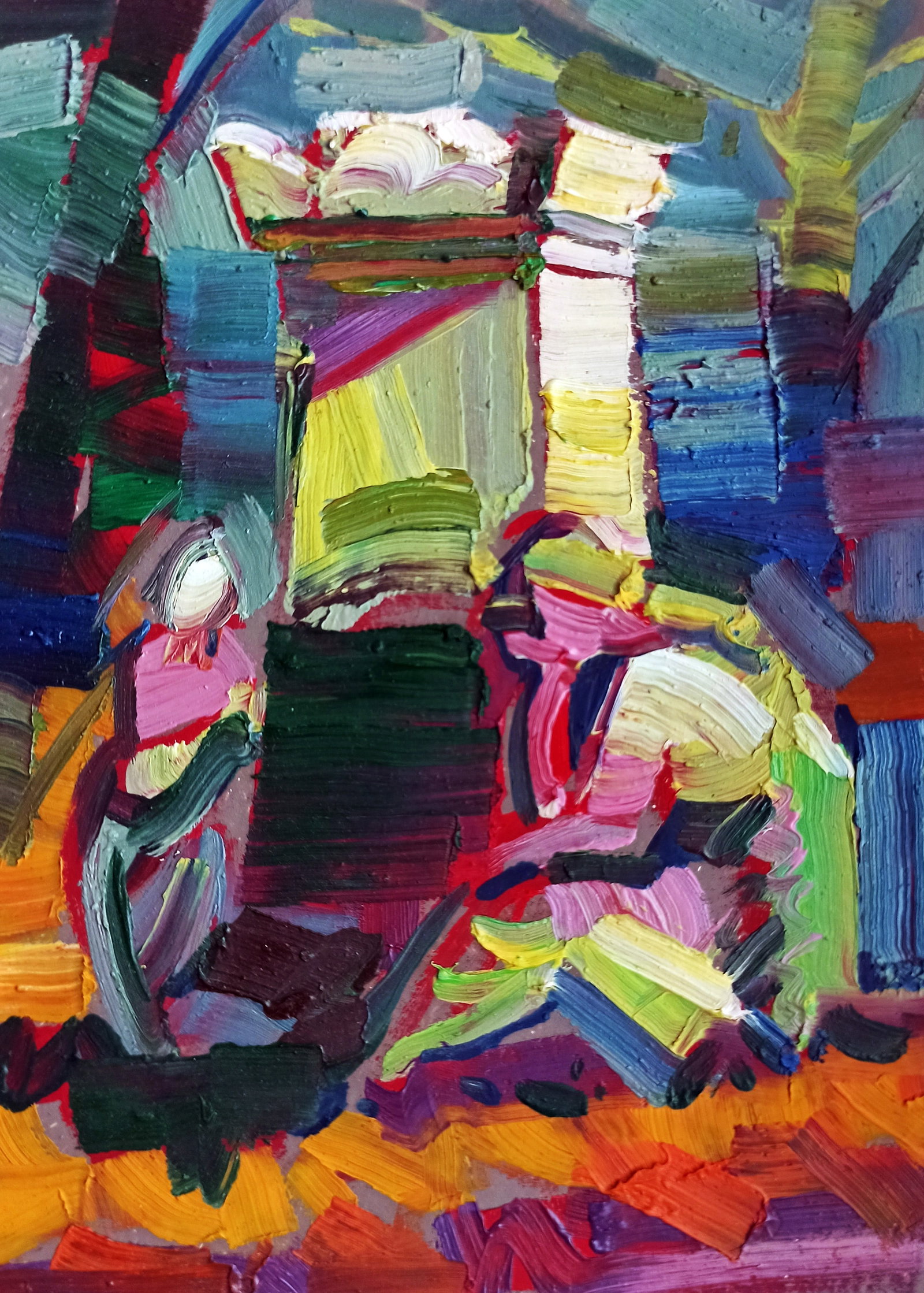 Oil painting Memory Viktor Khadzhinov (1 of 5)