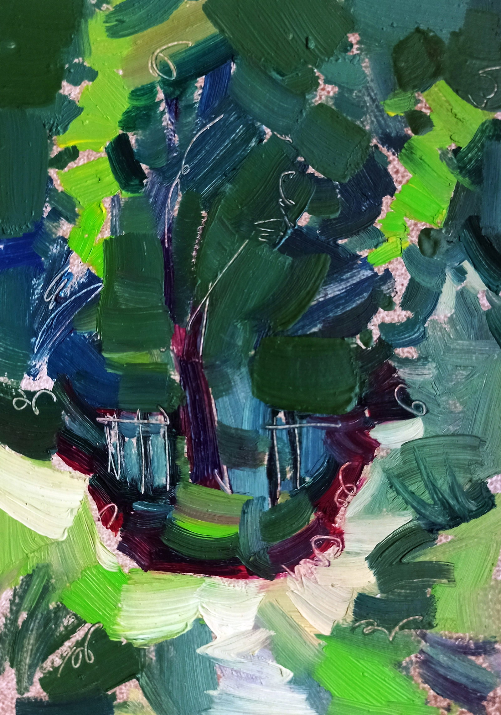 Oil painting Road into a dense forest Viktor Khadzhinov: Title: Oil painting Road into a dense forest Viktor Khadzhinov Description: 12KHADZ Painter: Viktor Khadzhinov Size: 12x16 cm/4.72x6.29 inches Components: oil, cardboard Original painting CONDITION: