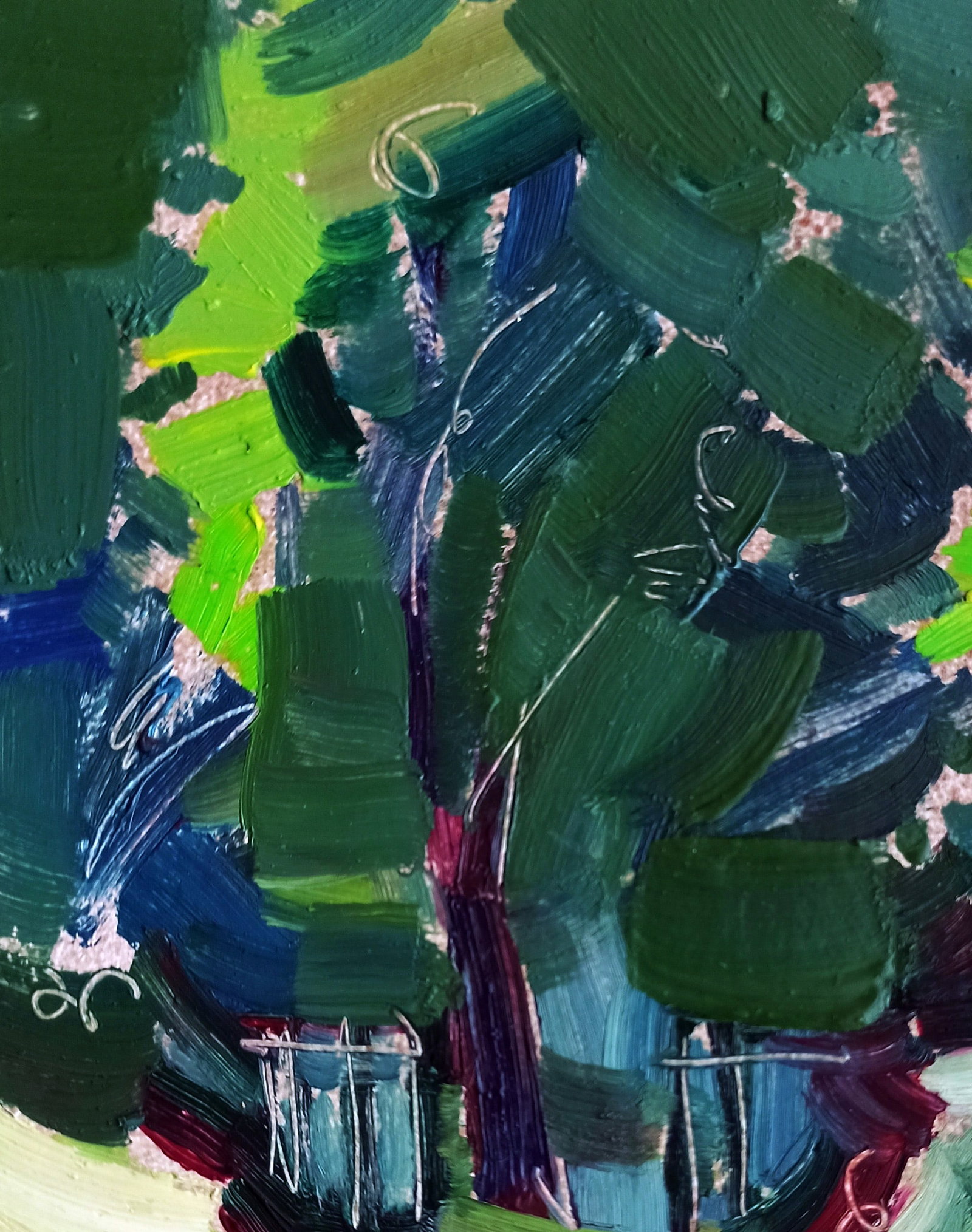 Oil painting Road into a dense forest Viktor Khadzhinov - 2