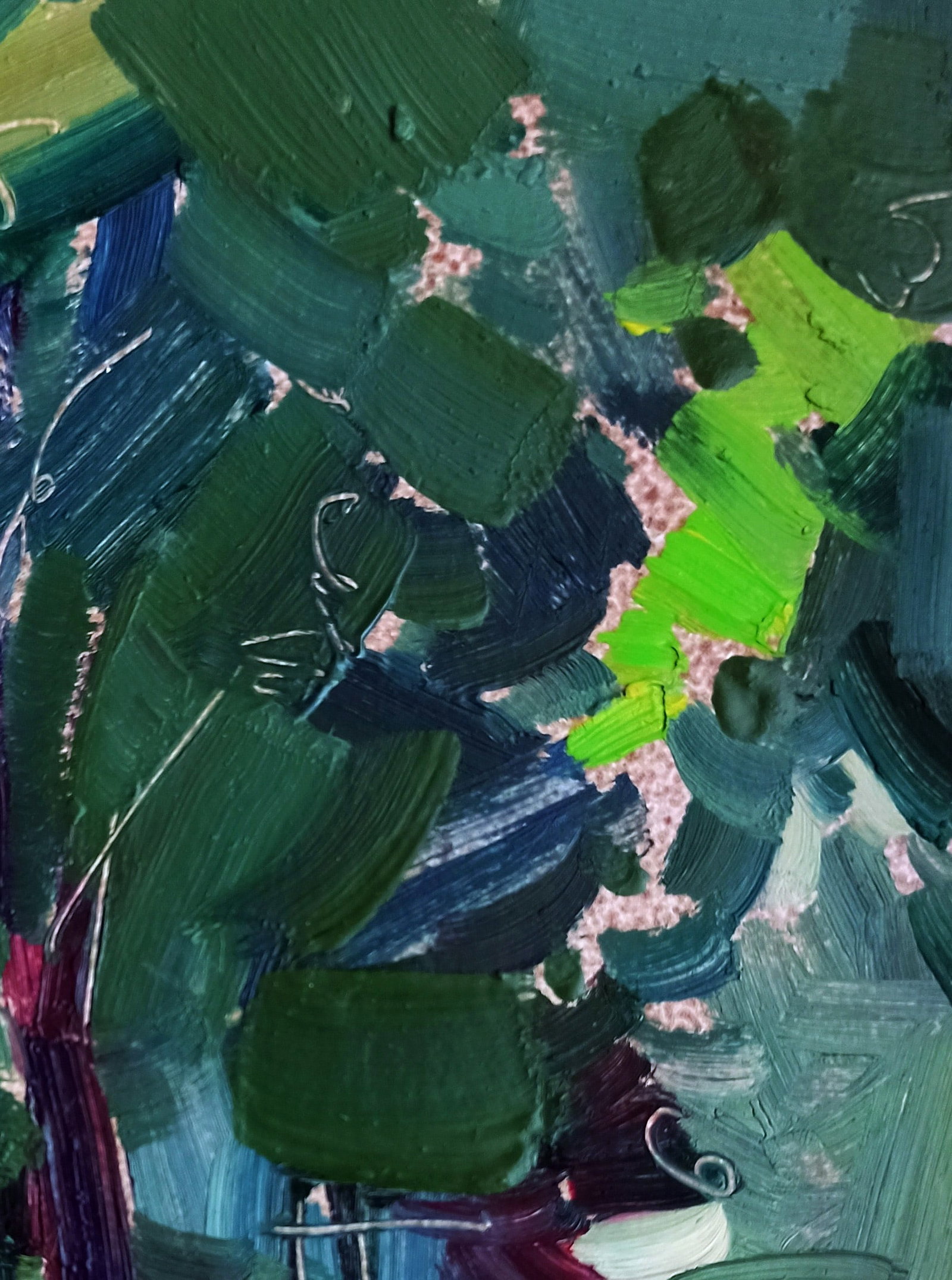Oil painting Road into a dense forest Viktor Khadzhinov - 3