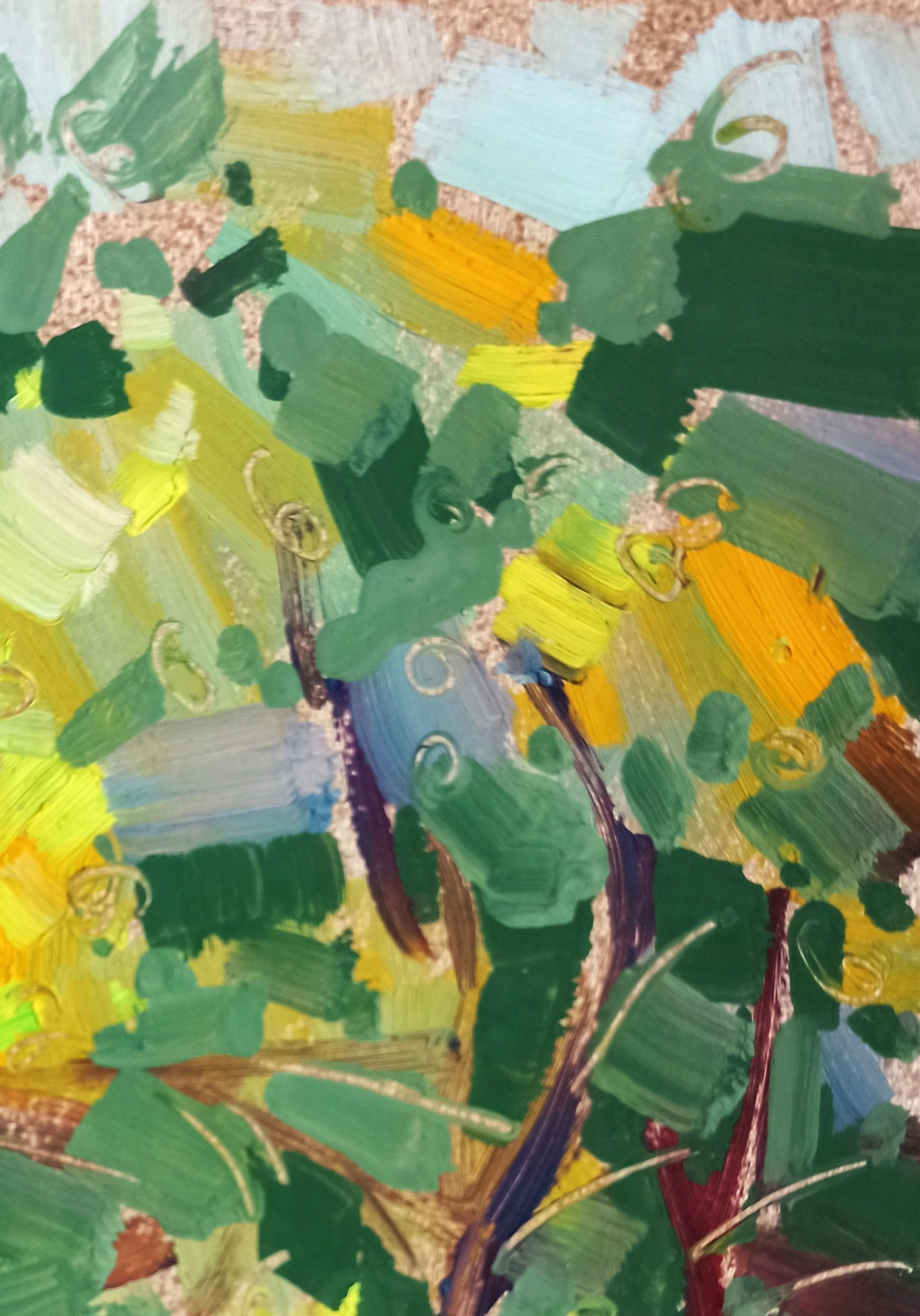 Oil painting Golden leaves Viktor Khadzhinov - 3